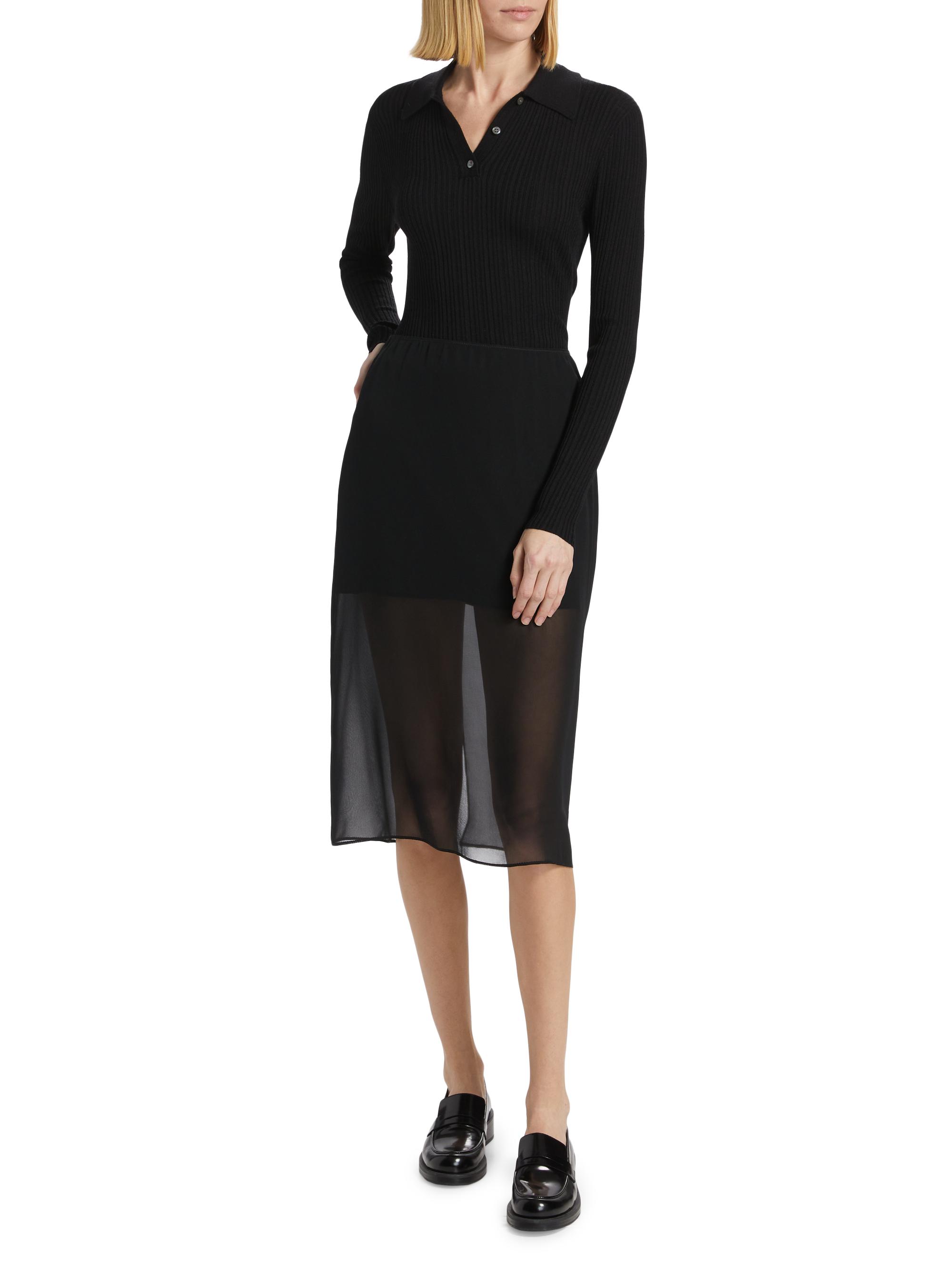 Vince Sheer Silk-Blend Pencil Skirt Saks Fifth Avenue