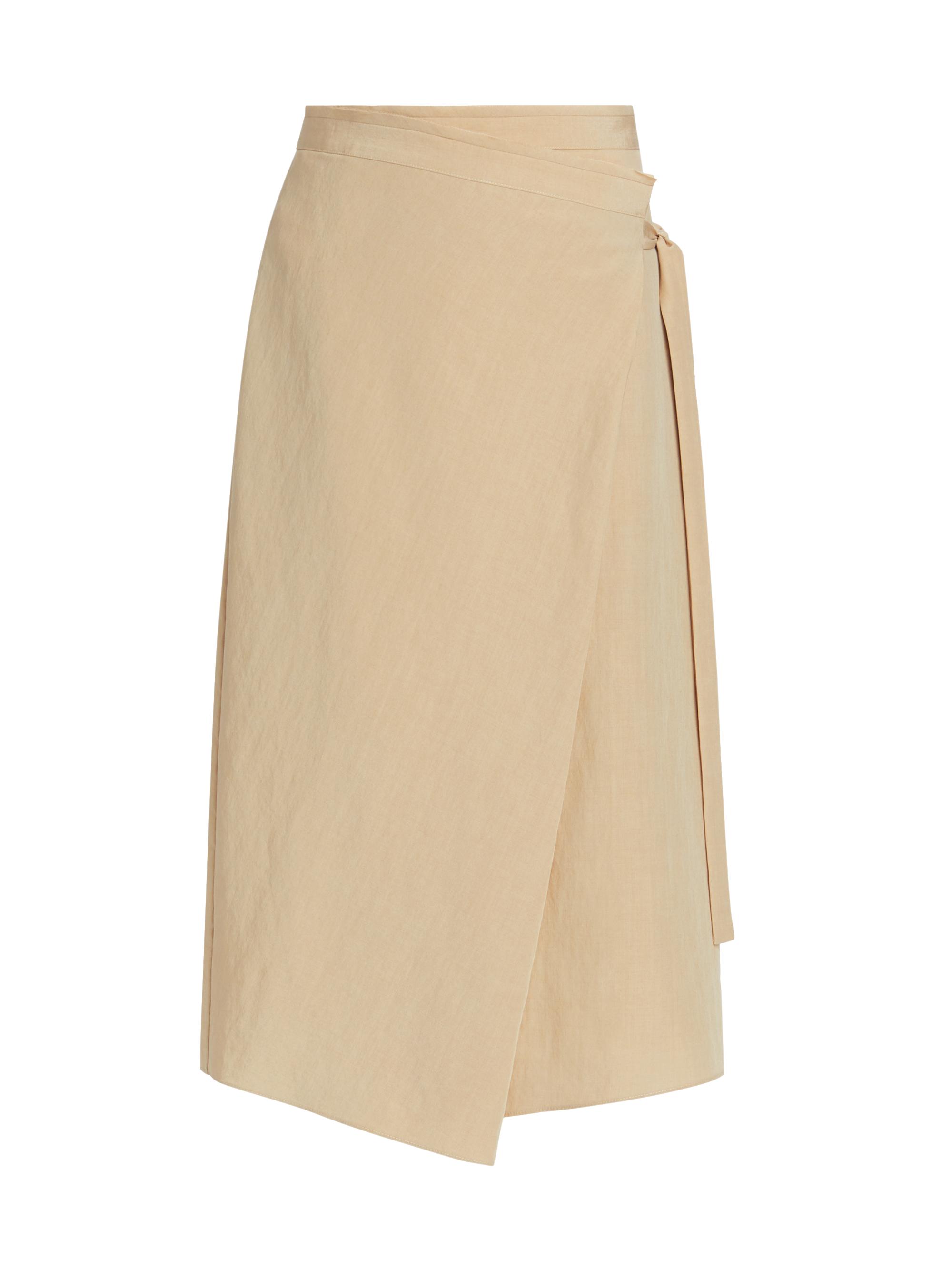 Vince Asymmetric Wrap Midi-Skirt Saks Fifth Avenue
