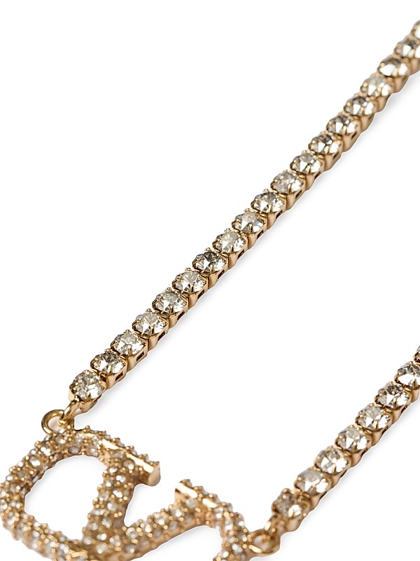 Shop Valentino Garavani V-Logo Signature Metal and Swarovski Shop Valentino Garavani V-Logo Signature Metal and Swarovski