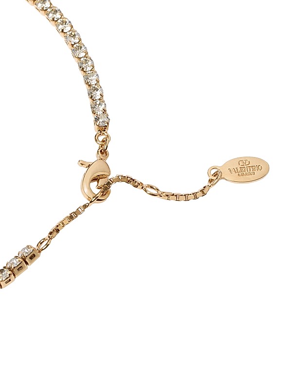 Shop Valentino Garavani V-Logo Signature Metal and Swarovski Shop Valentino Garavani V-Logo Signature Metal and Swarovski