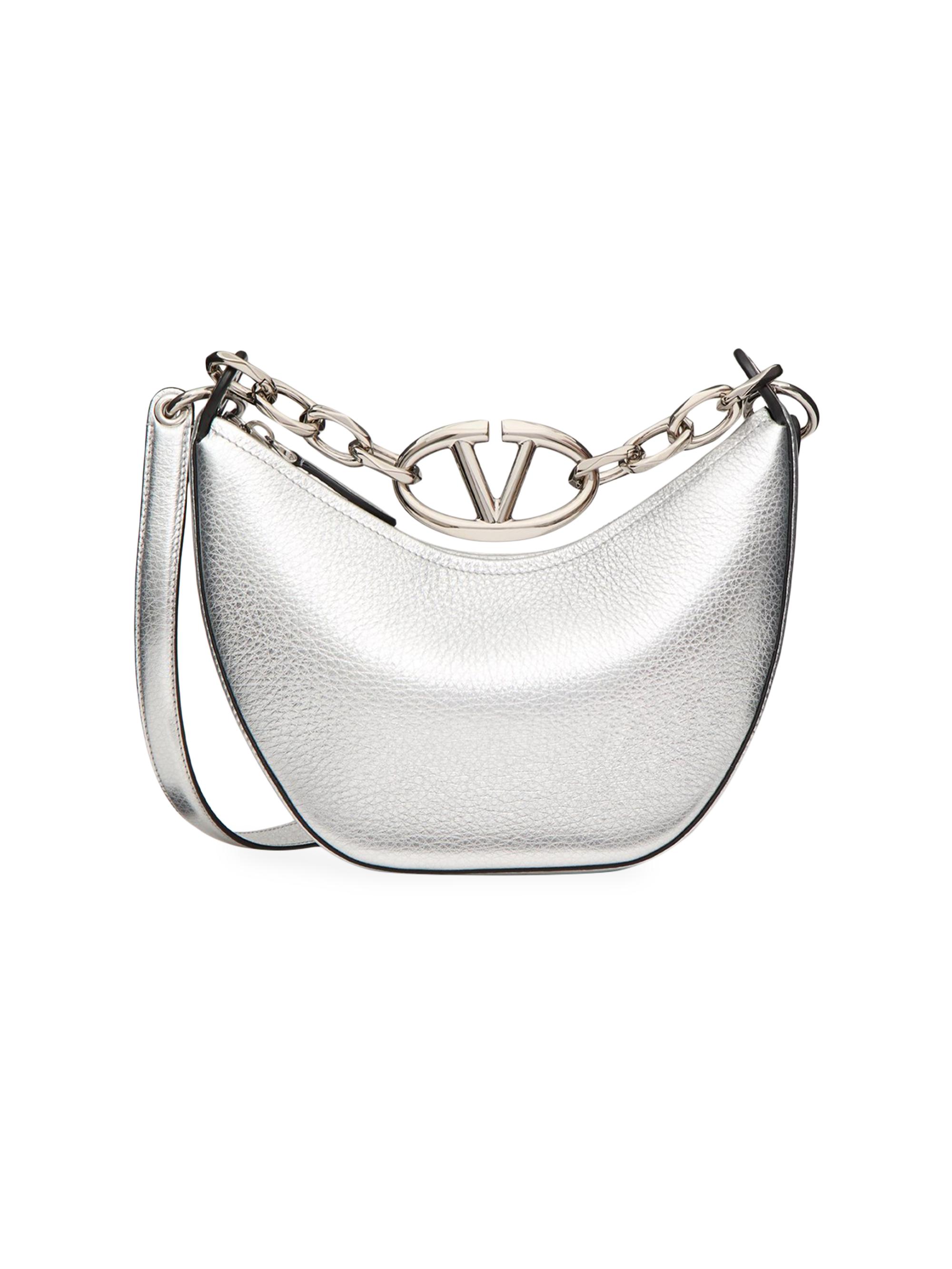Valentino Garavani VLogo Moon Mini Hobo Bag in Nappa Leather