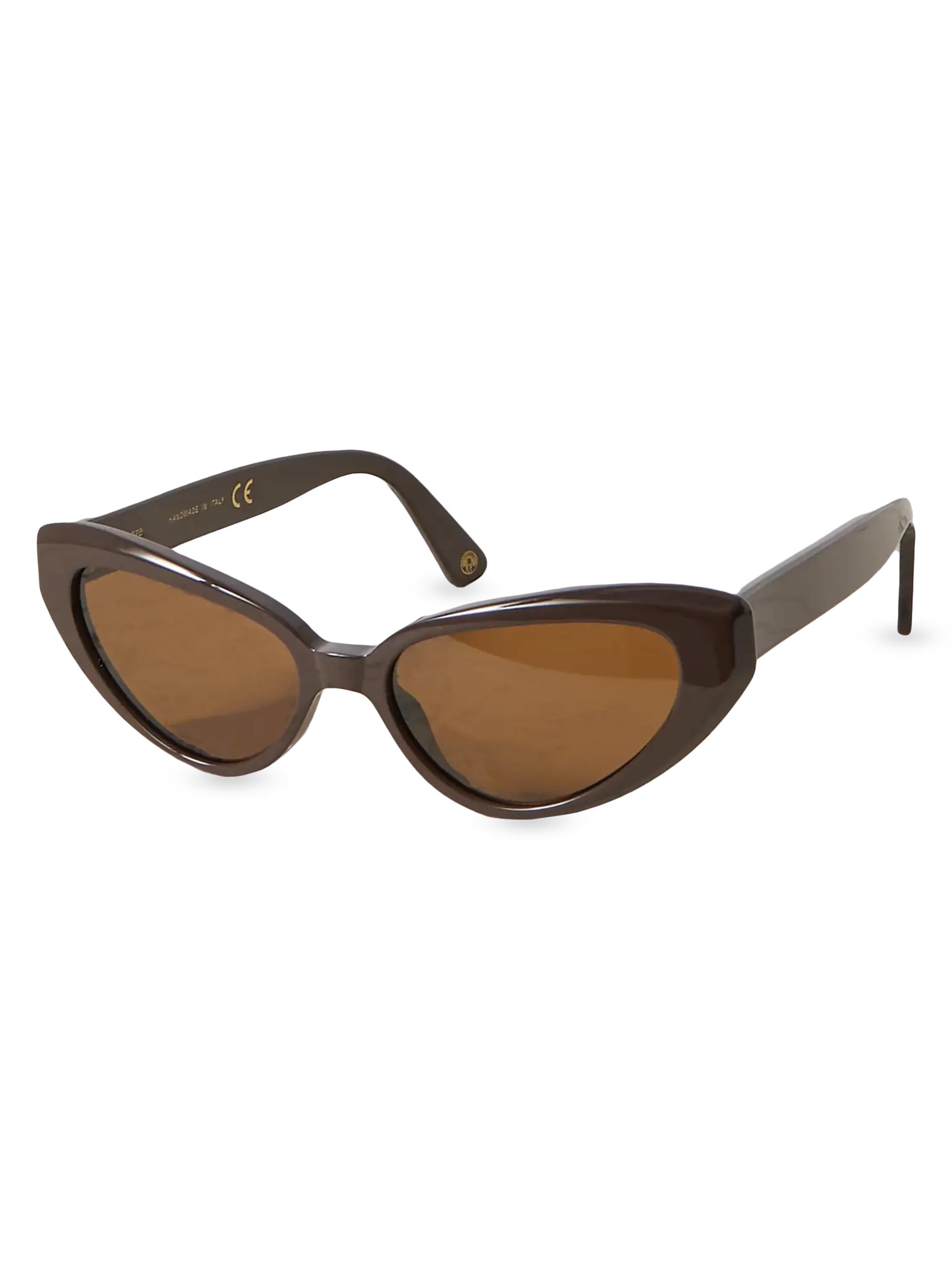 Kimeze Women's Zawe 56MM Cat-Eye Sunglasses - Chocolate Dark Orange