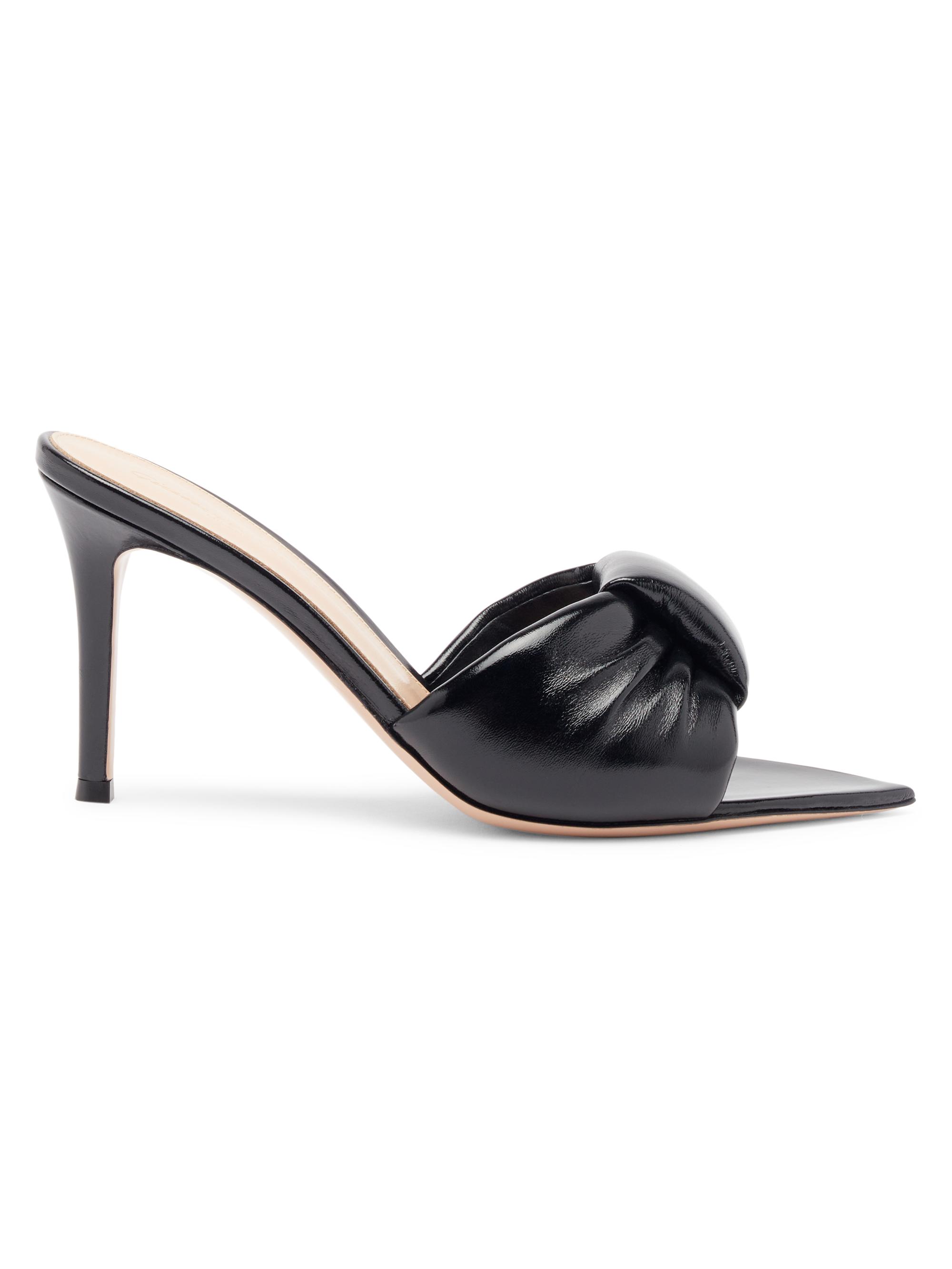 Gianvito Rossi Women's 85MM Leather Sandals - Black