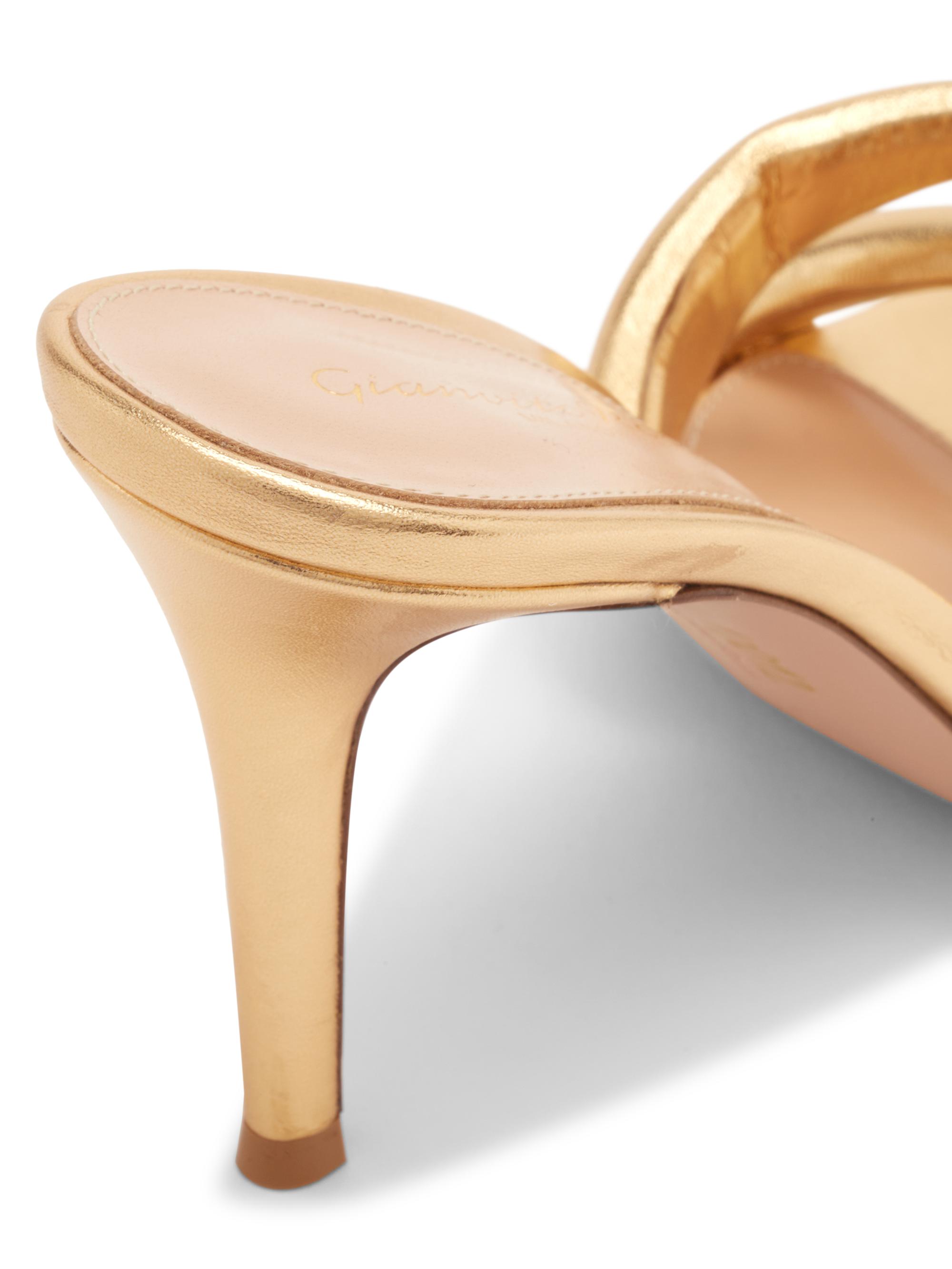 Gianvito Rossi Amour 85MM Leather Sandals | Saks Fifth Avenue