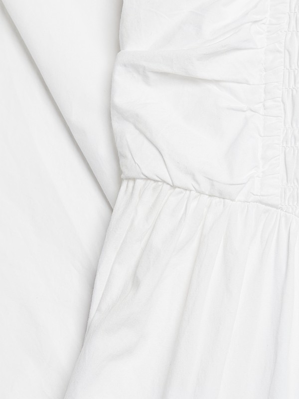 Shop Ganni Cotton Poplin Smock Midi-Dress | Saks Fifth Avenue Shop Ganni Cotton Poplin Smock Midi-Dress | Saks Fifth Avenue
