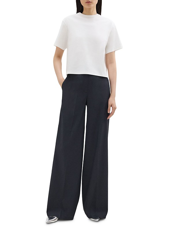 Shop Theory Linen-Blend Wide-Leg Trousers | Saks Fifth Avenue Shop Theory Linen-Blend Wide-Leg Trousers | Saks Fifth Avenue