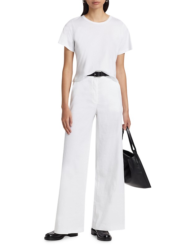 Shop Theory Linen-Blend Wide-Leg Trousers | Saks Fifth Avenue Shop Theory Linen-Blend Wide-Leg Trousers | Saks Fifth Avenue