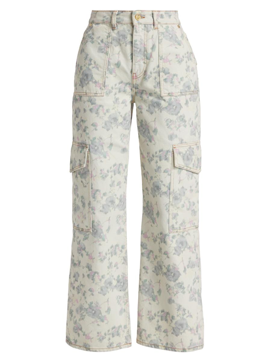 【関税&送料込】Ganni Pantalone Cargo In Cotone Organico 0400020196483_BLACK?wid=600&