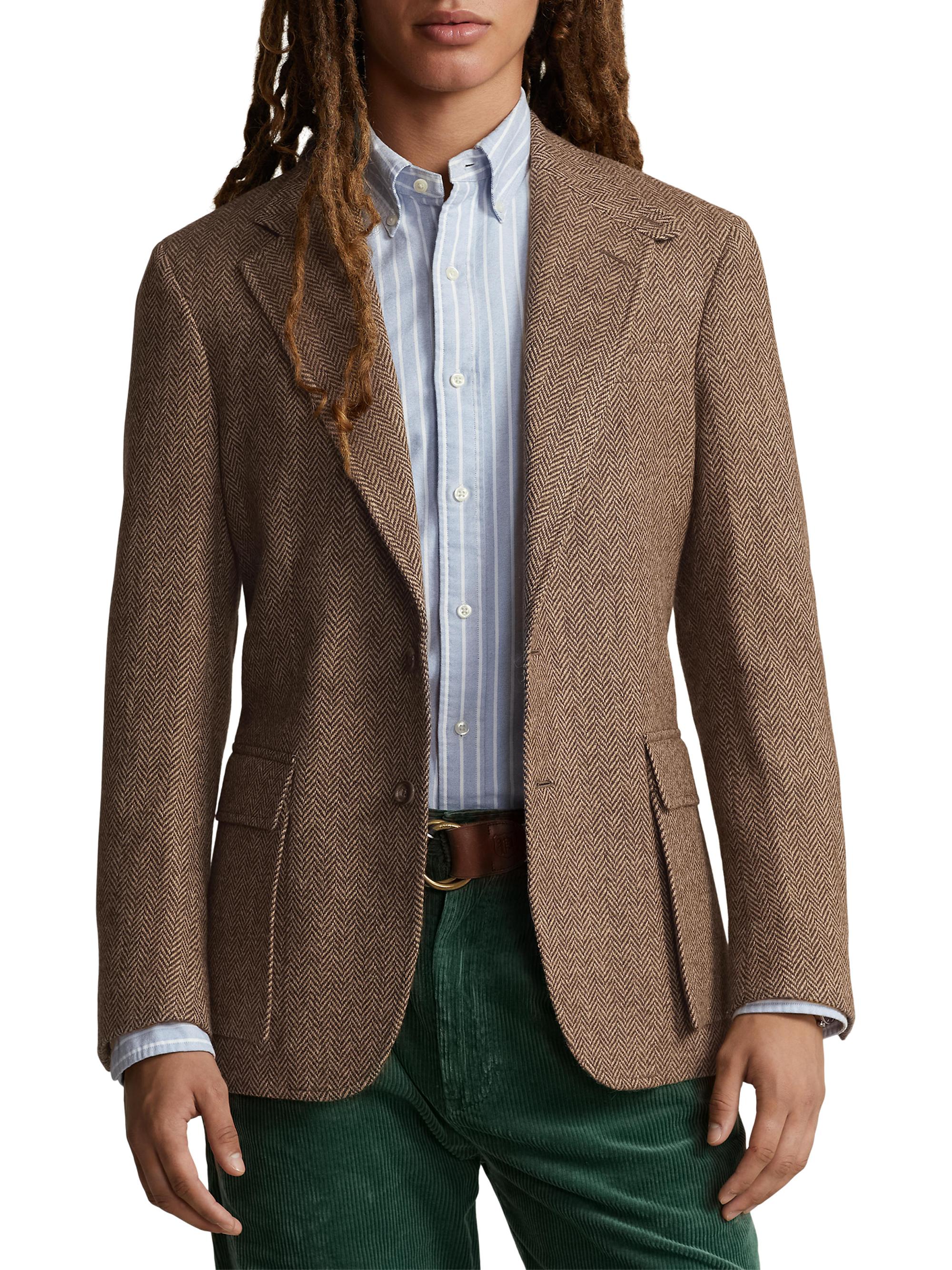 Polo Ralph Lauren RL67 Herringbone Wool Two-Button Sport Coat