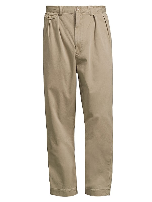 Shop Polo Ralph Lauren Whitman Pleated Cotton Chino Pants Shop Polo Ralph Lauren Whitman Pleated Cotton Chino Pants