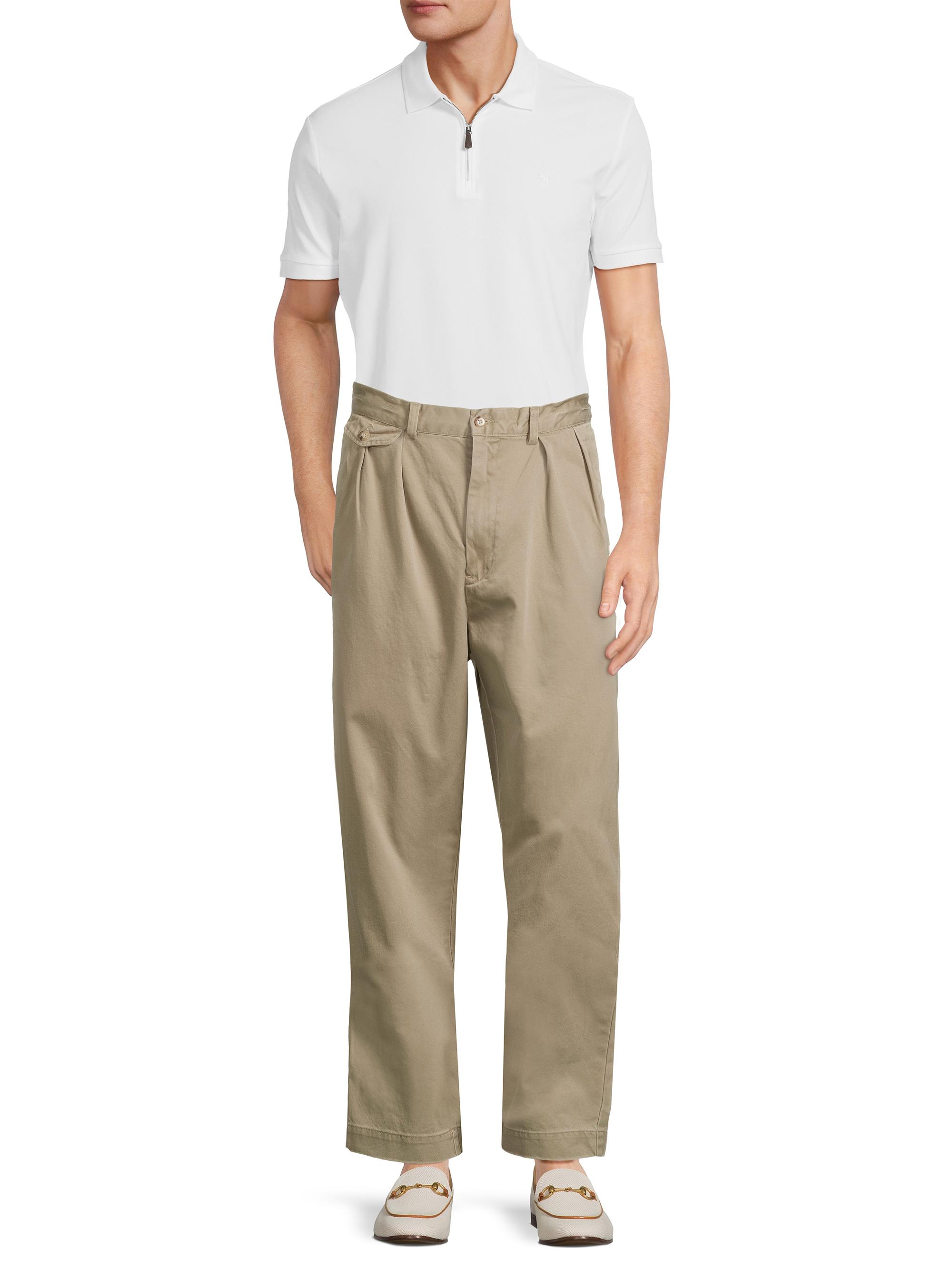 Polo Ralph Lauren Whitman Pleated Cotton Chino Pants | Saks Fifth