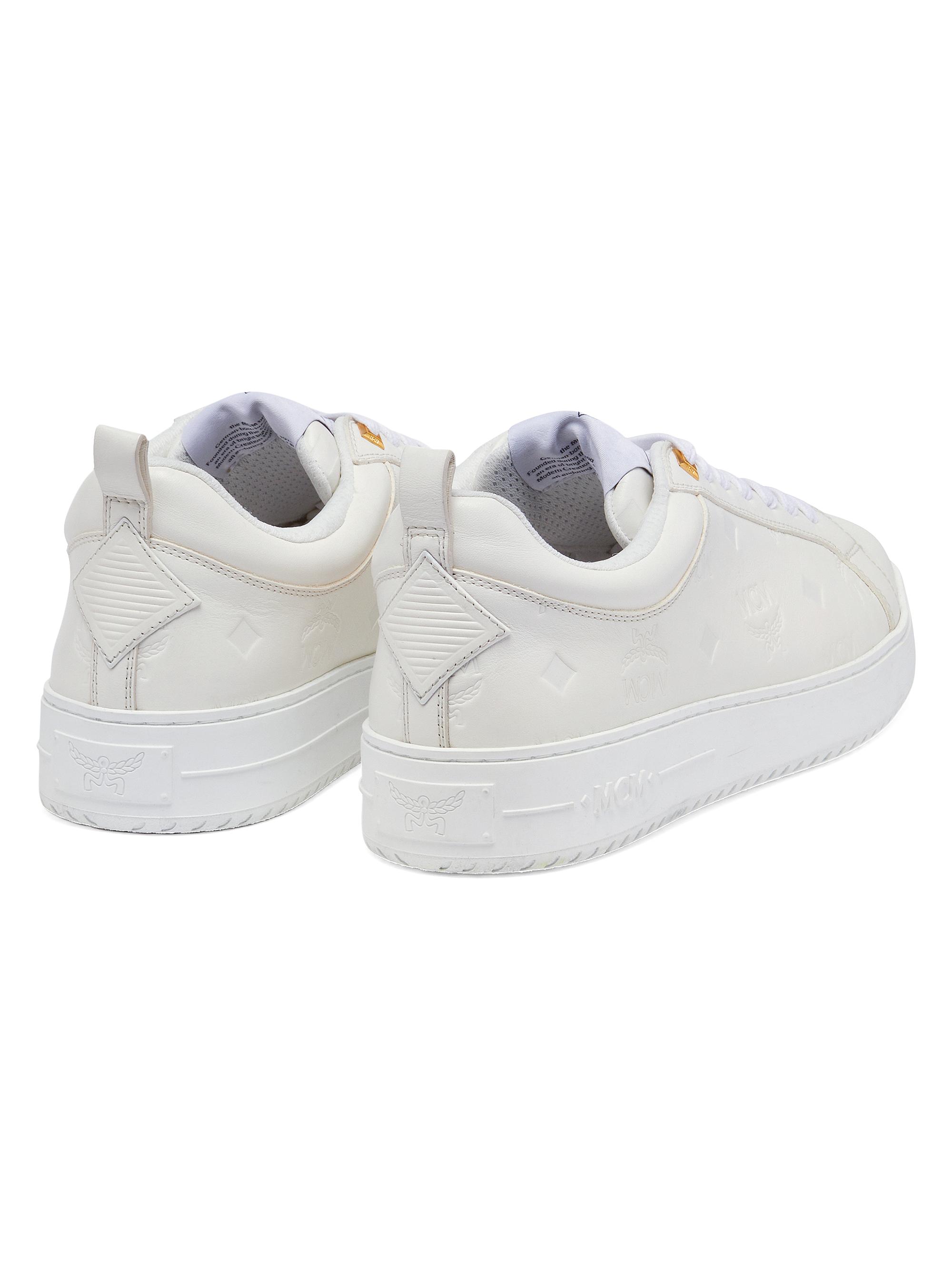 MCM Neo Derby Leather Sneakers | Saks Fifth Avenue