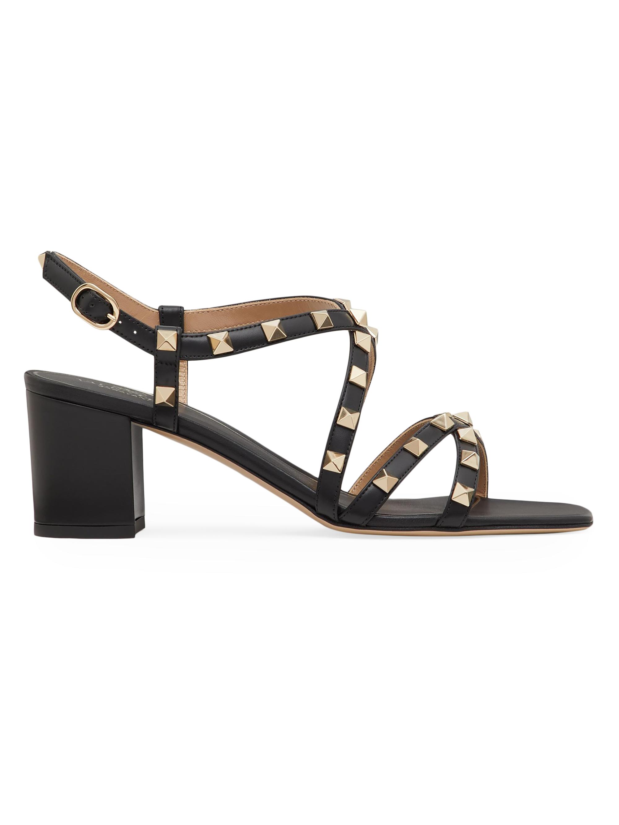 Valentino Garavani RockStud 100 ブラック 297 Rockstud Ankle Strap Pump With Tonal Studs 100 for Woman in