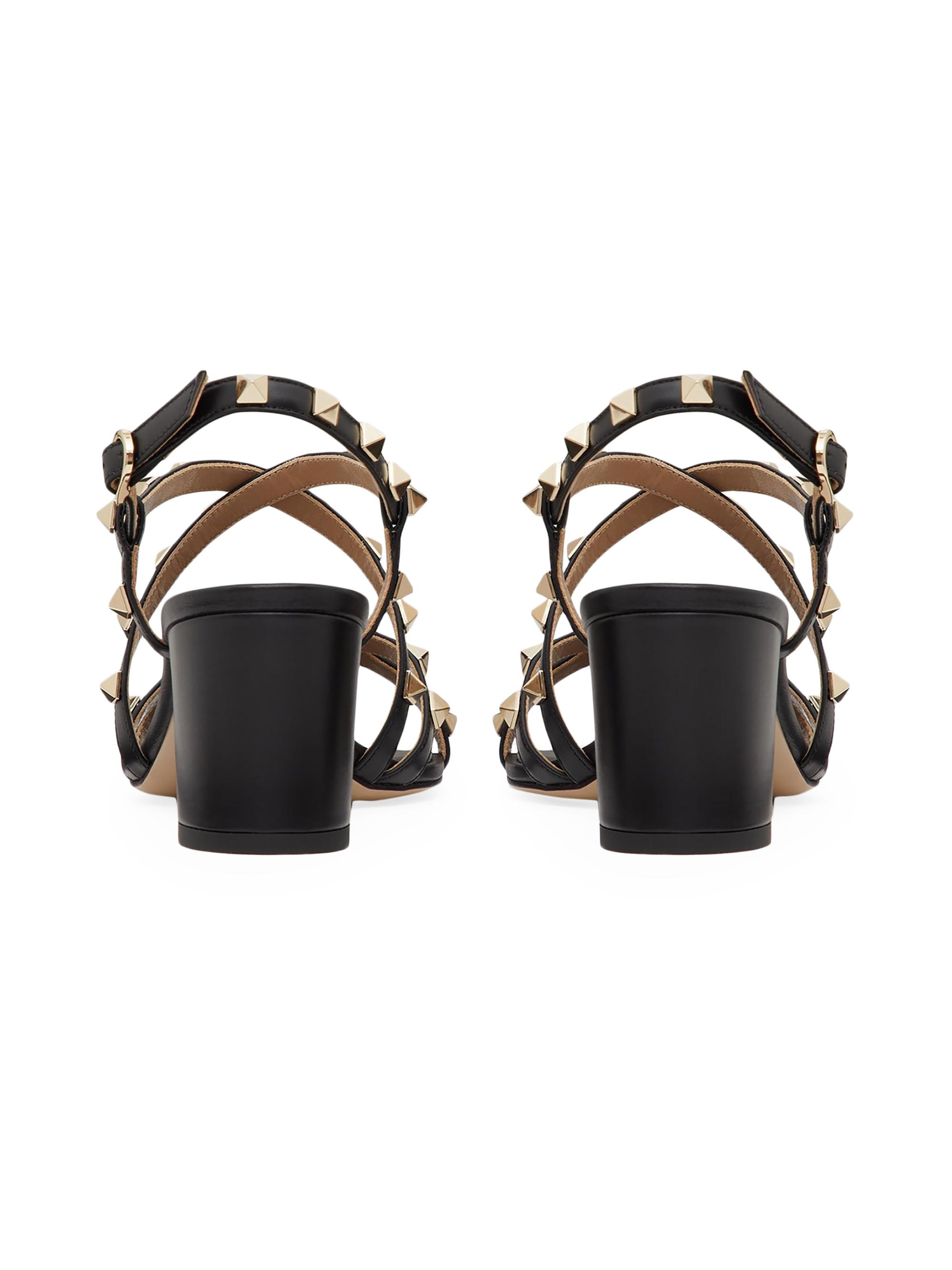 Valentino Garavani Rockstud Calfskin Sandals 60MM | Saks Fifth Avenue