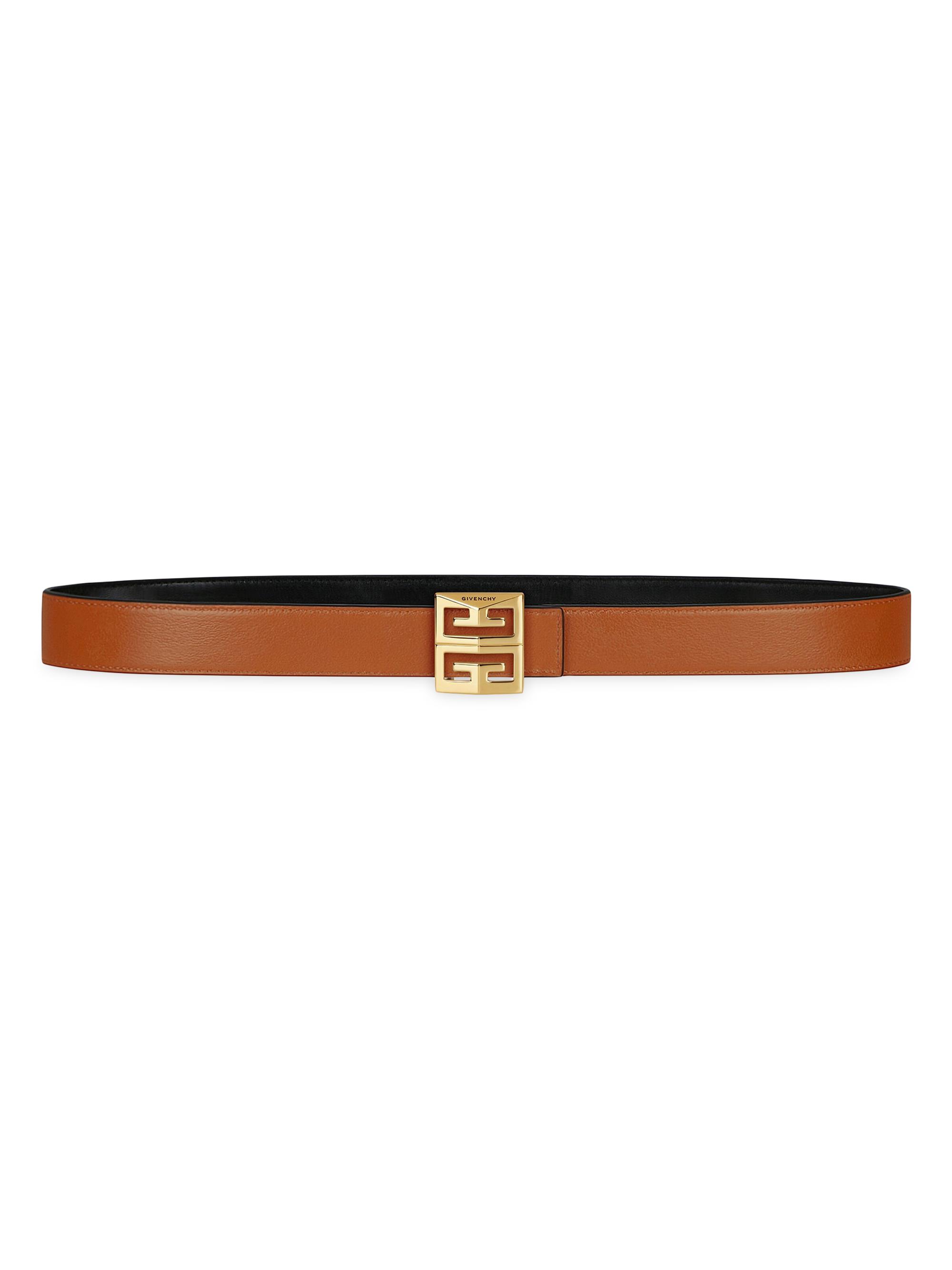Givenchy Women's Reversible Belt in Box Leather - Soft Tan