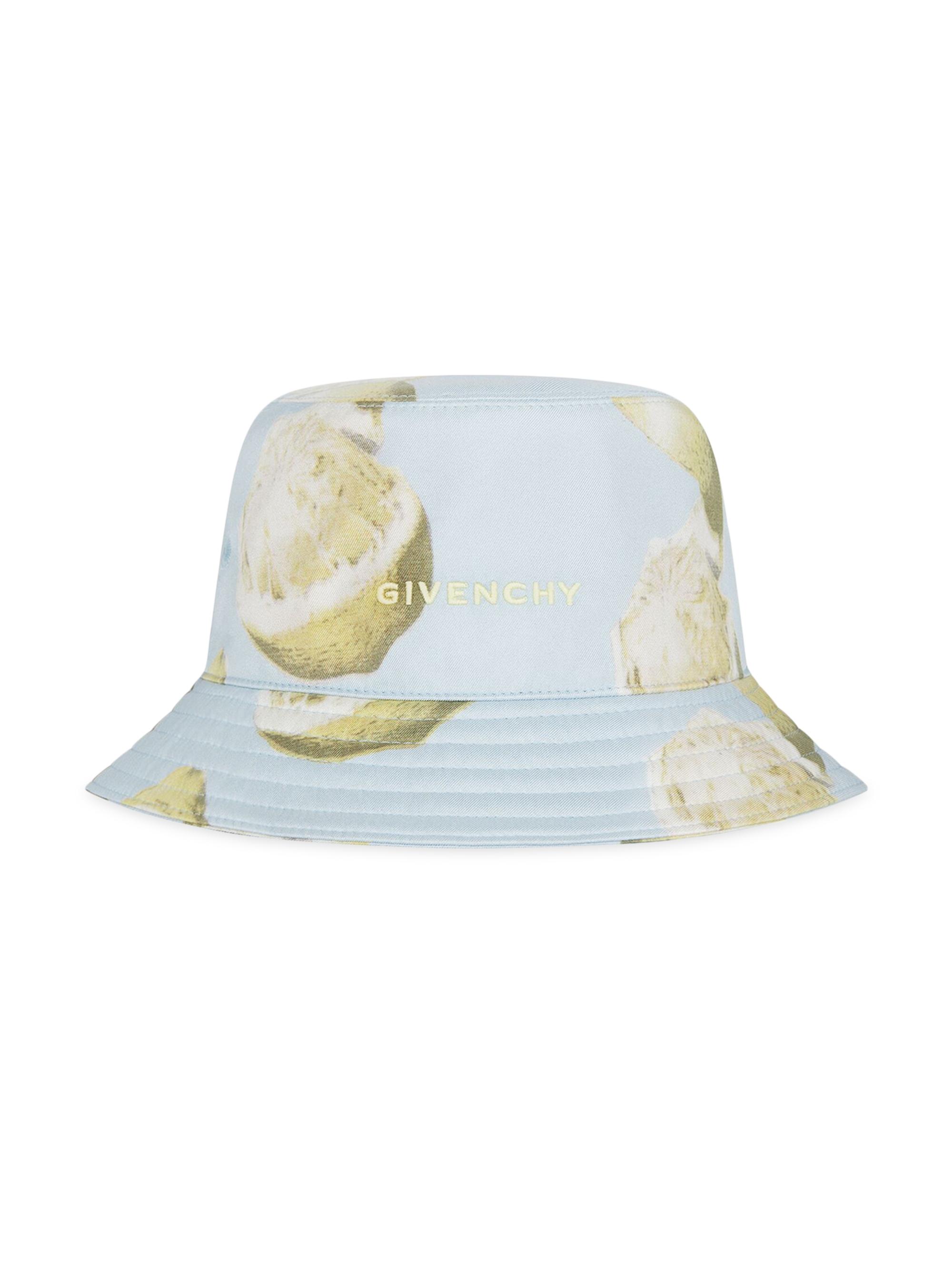 Givenchy Women's Printed Bucket Hat in Silk - Sky Blue