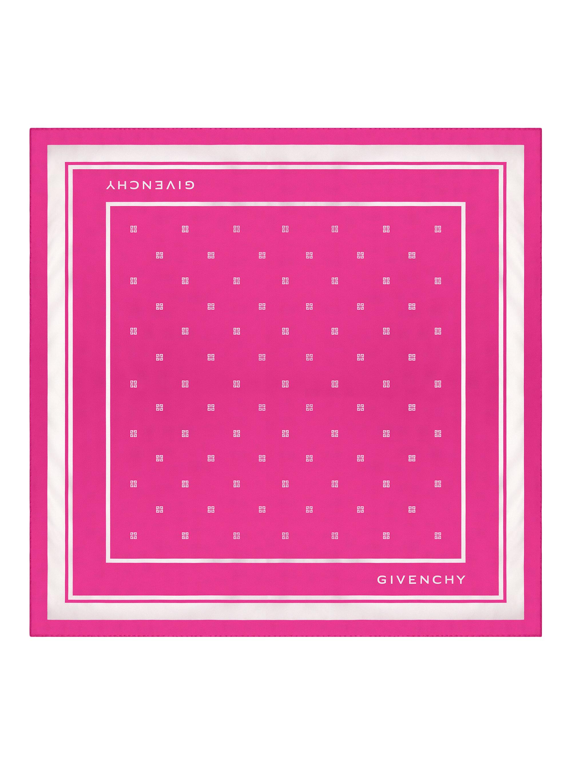 Givenchy Women's Square Scarf in 4G Silk - Dark Pink