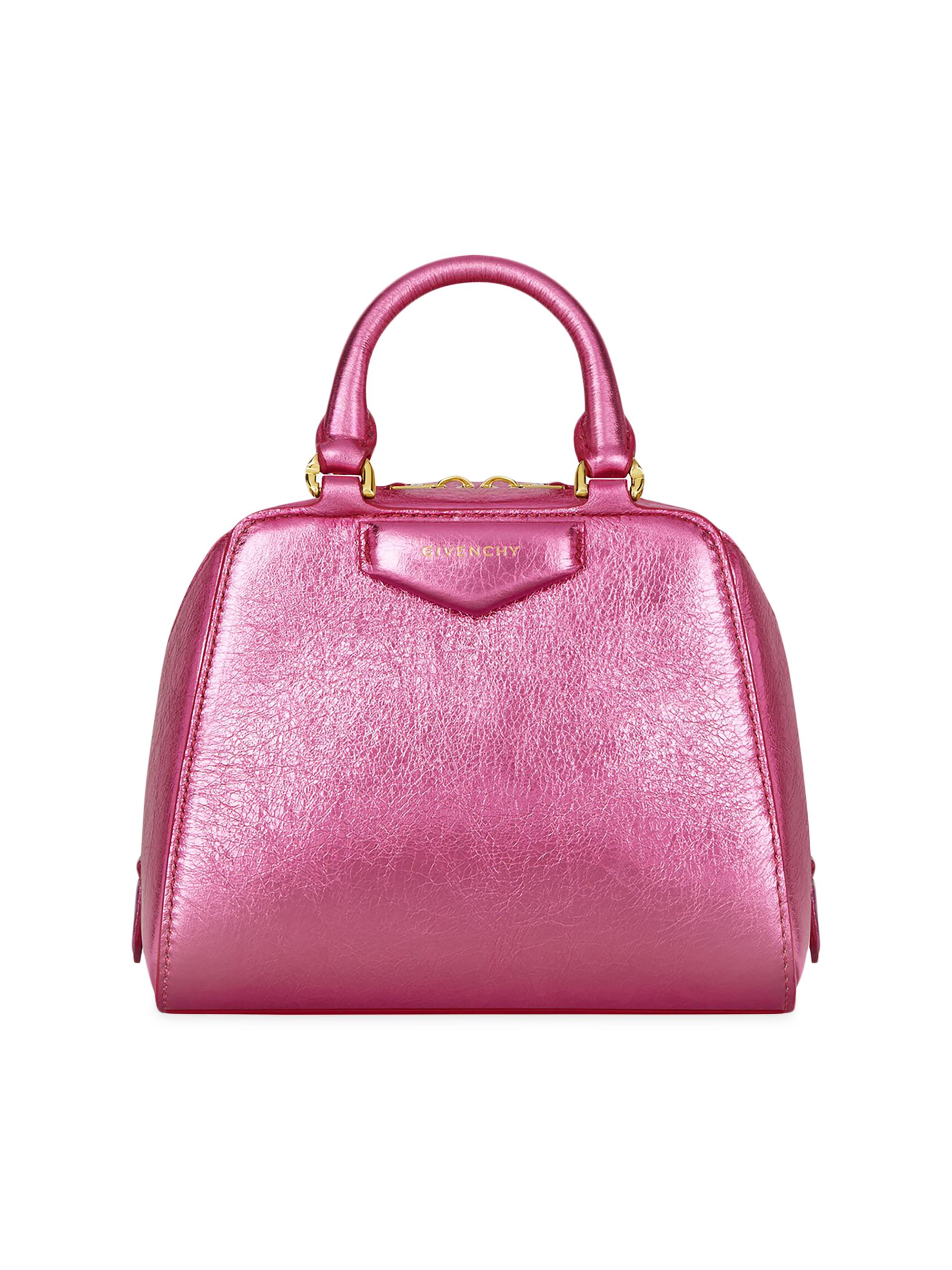 Givenchy Women's Micro Antigona Cube Top Handle Bag - Raspberry Pink