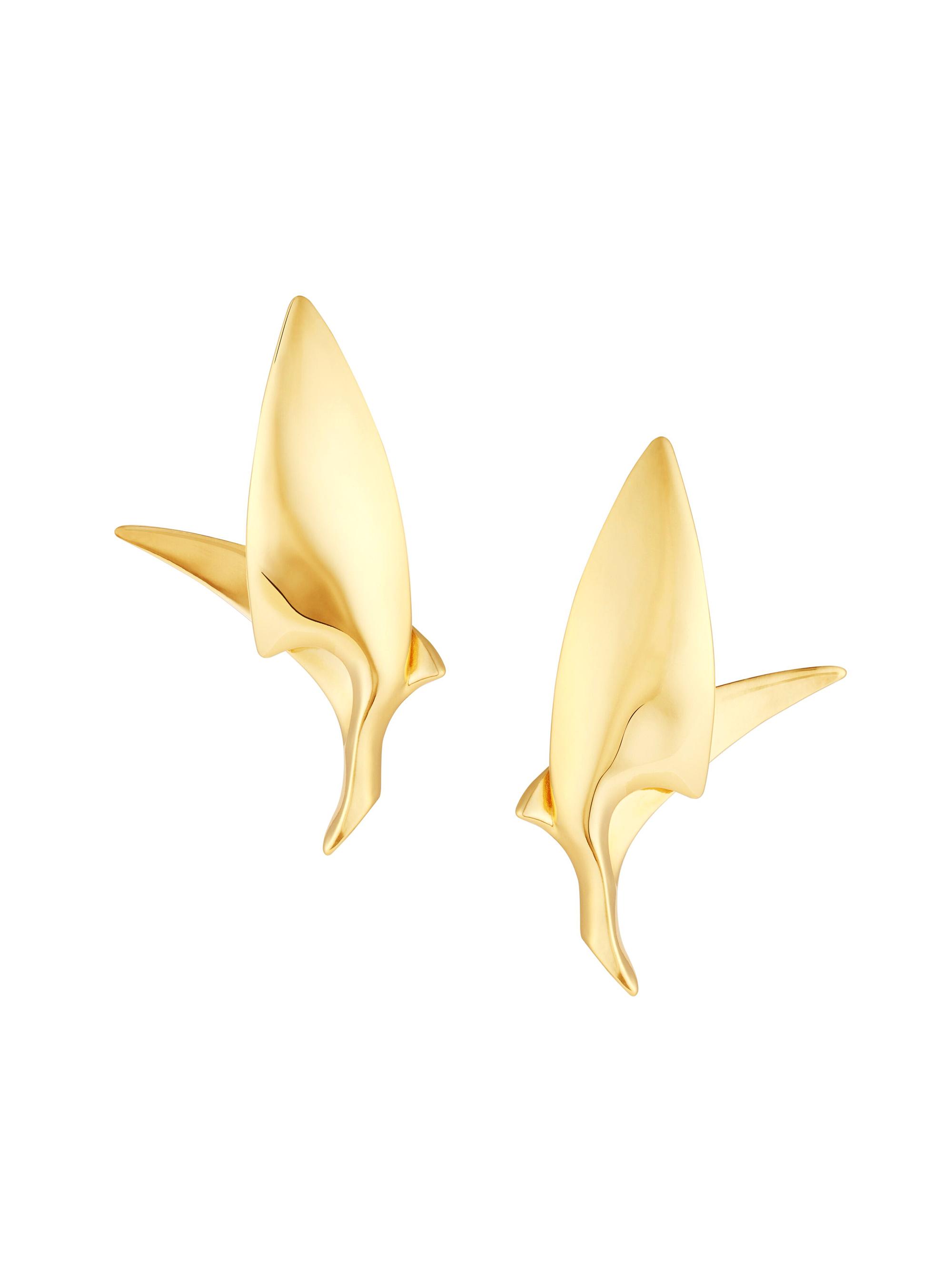 Givenchy Women's Bird Earrings in Metal - Golden Yellow