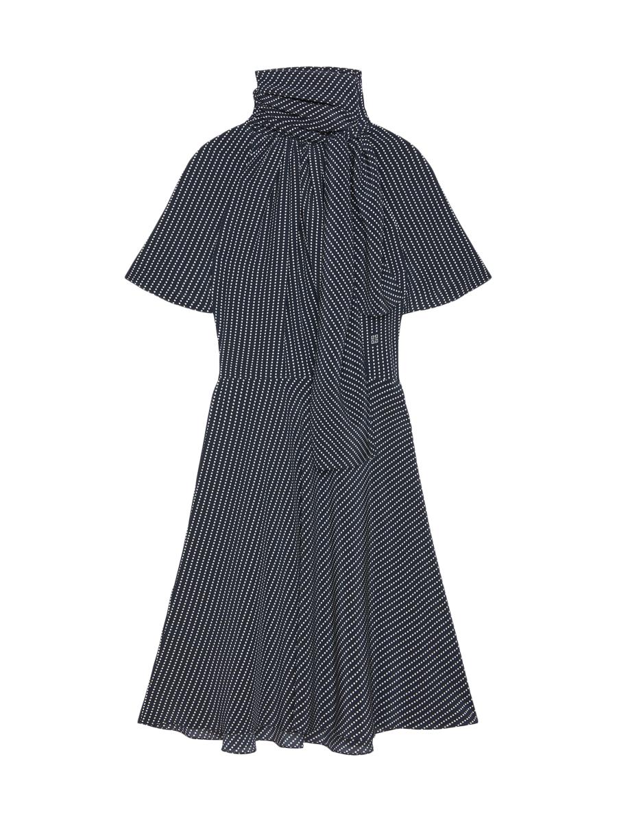 Givenchy Polka Dots Dress in Silk with Lavalliere | Saks