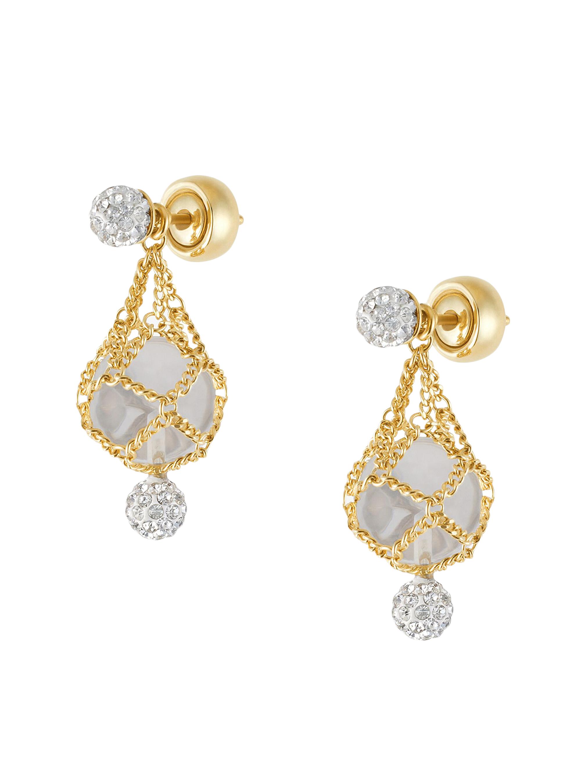 Givenchy Pearling Earrings in Metal with Pearls and Crystals