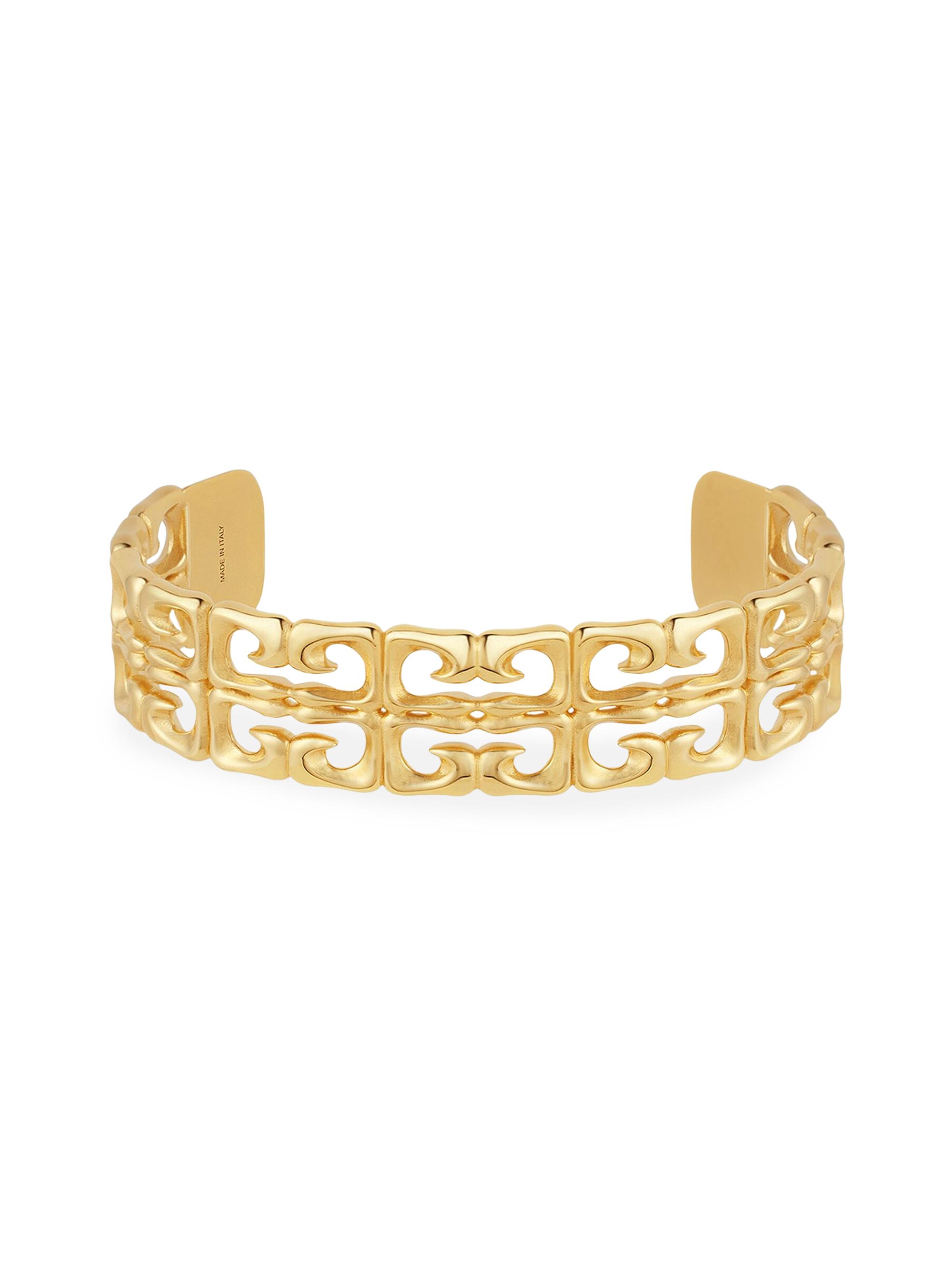 Givenchy Women's 4G Liquid Open Cuff Bracelet in Metal - Golden Yellow