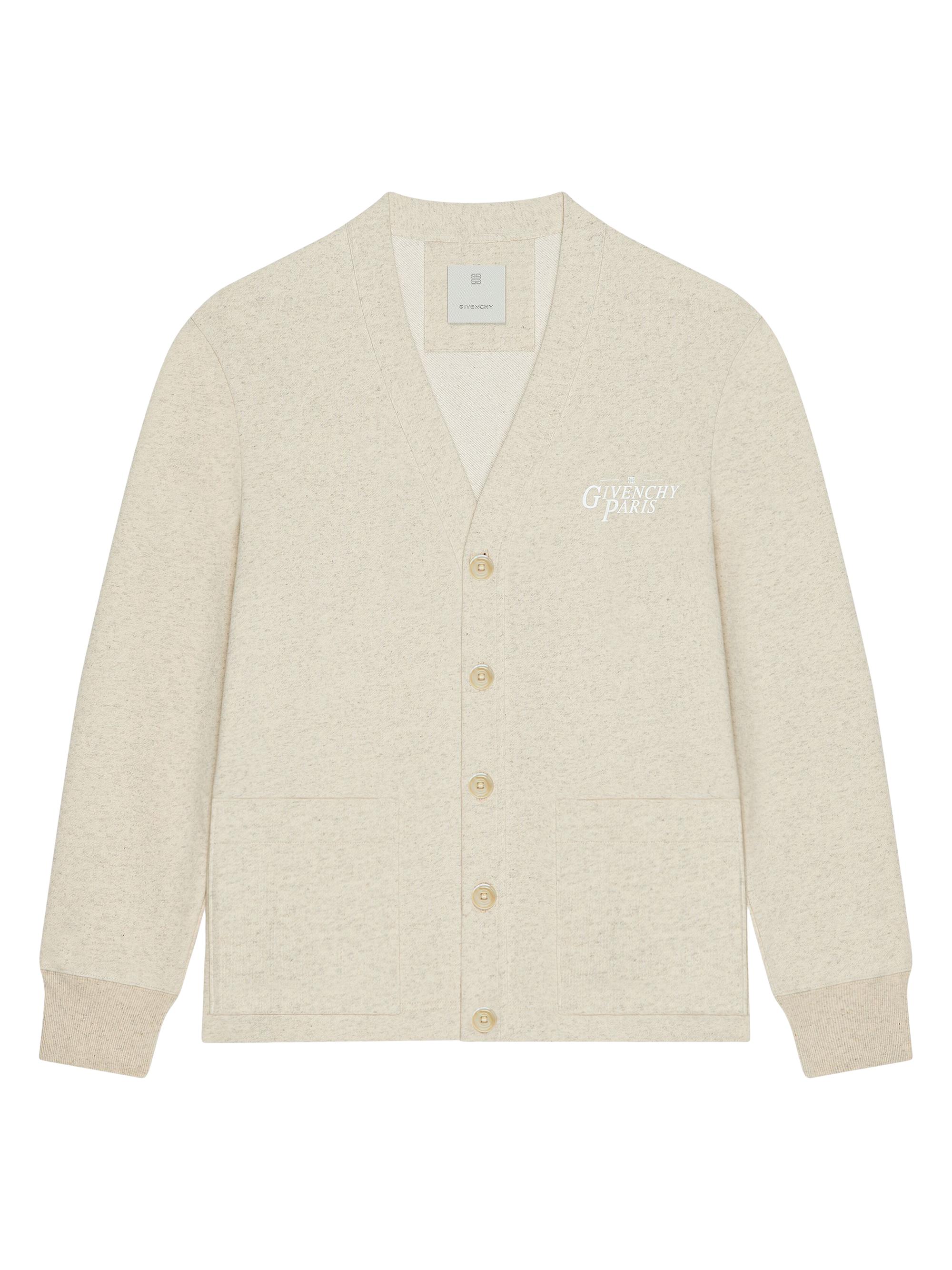 Givenchy Men's Cardigan in Felpa - Natural
