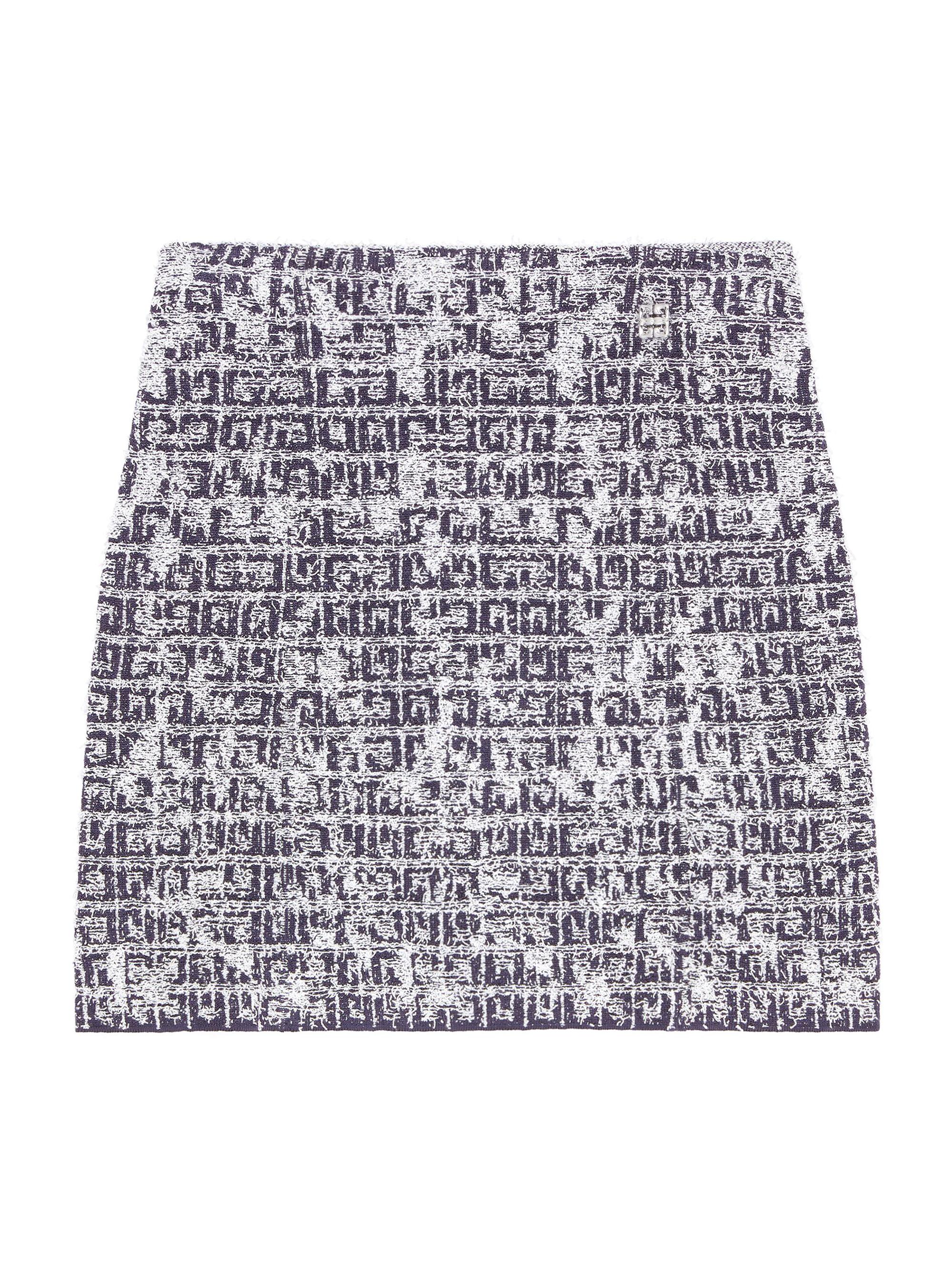 Givenchy Women's Skirt in 4G Tweed - Navy