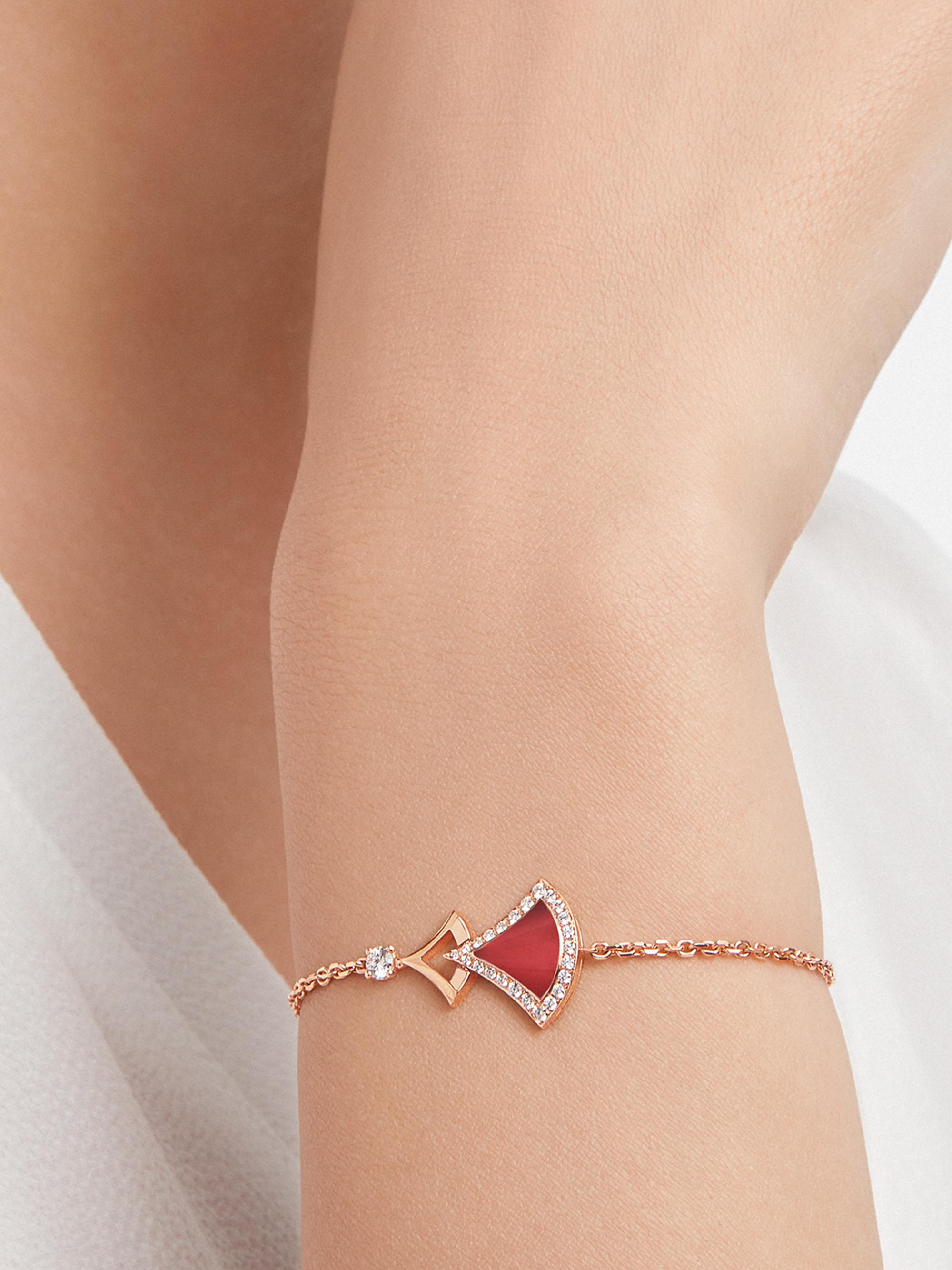 BVLGARI Divas' Dream 18K Rose Gold, Carnelian & 0.31 TCW Diamond