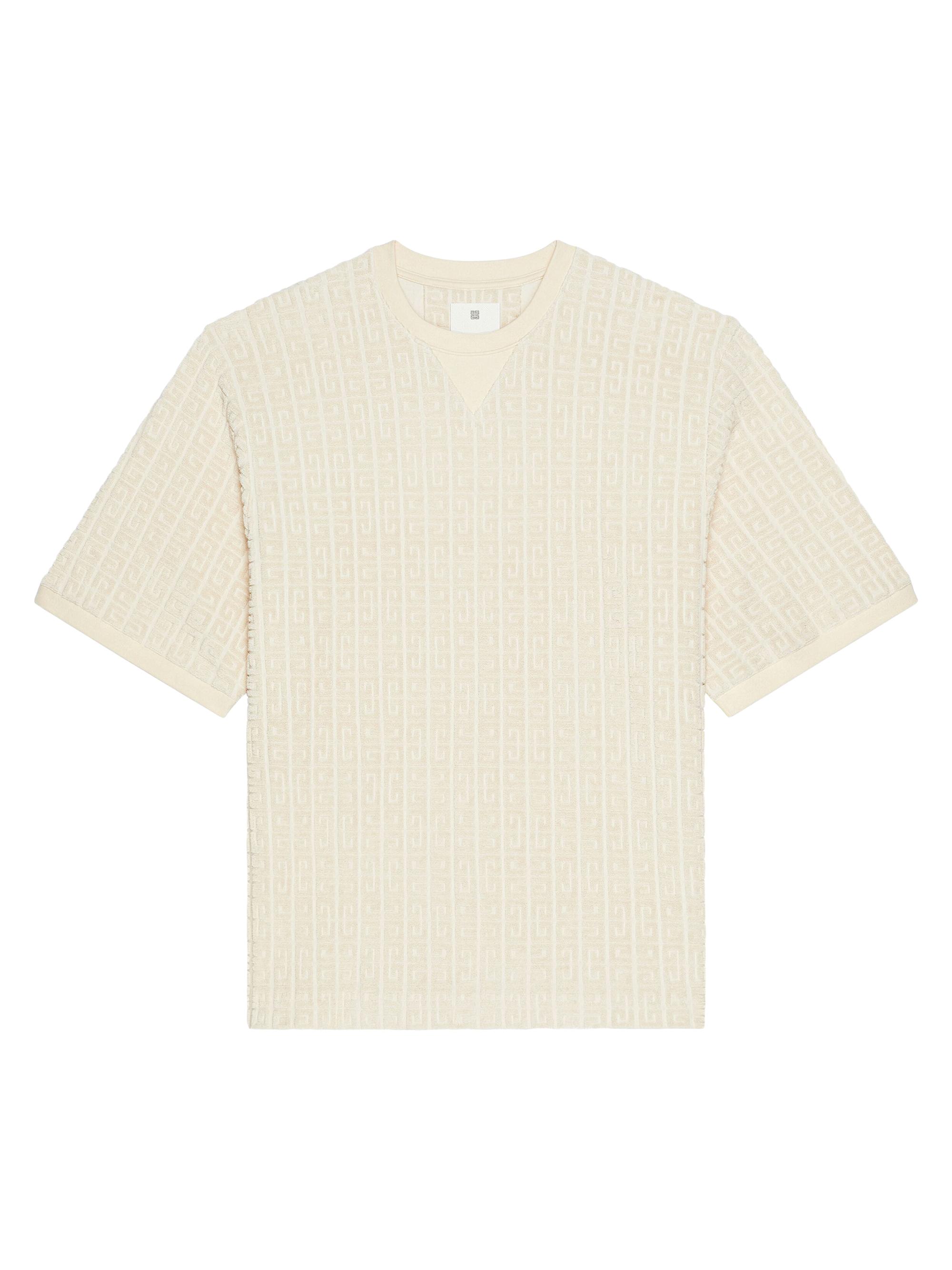 Givenchy Men's T-Shirt in 4G Cotton Towelling -