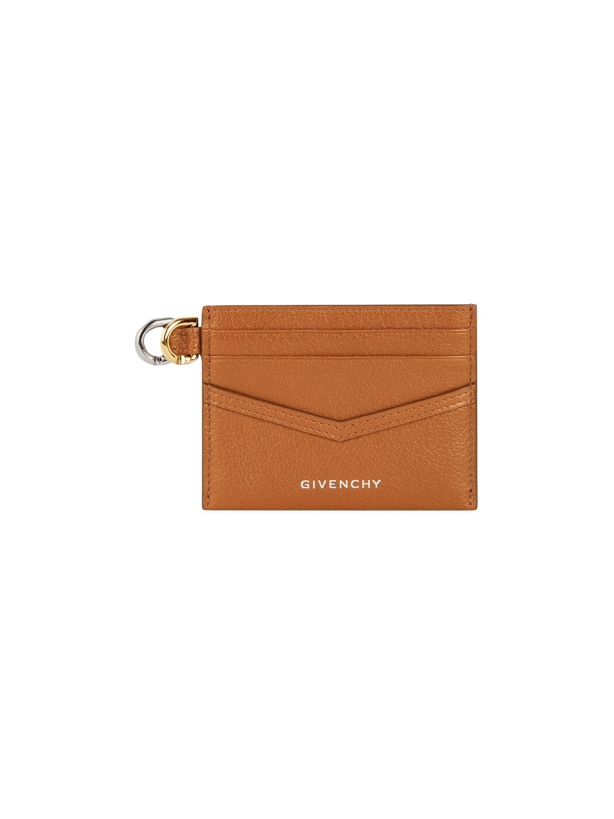 Givenchy Women's Voyou Card Holder in Leather - Brown