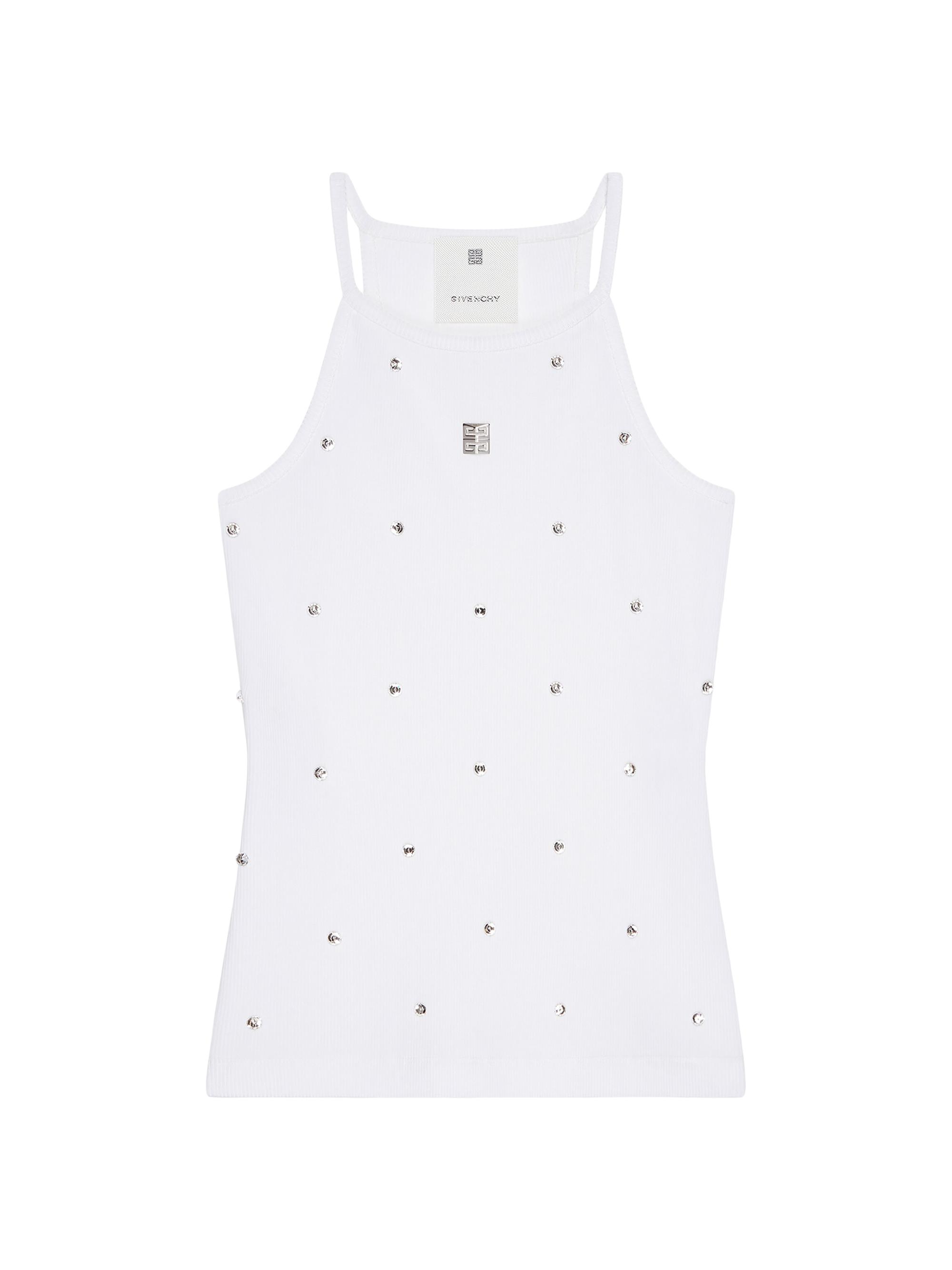 Givenchy Women's Slim Fit Tank Top in Cotton - White