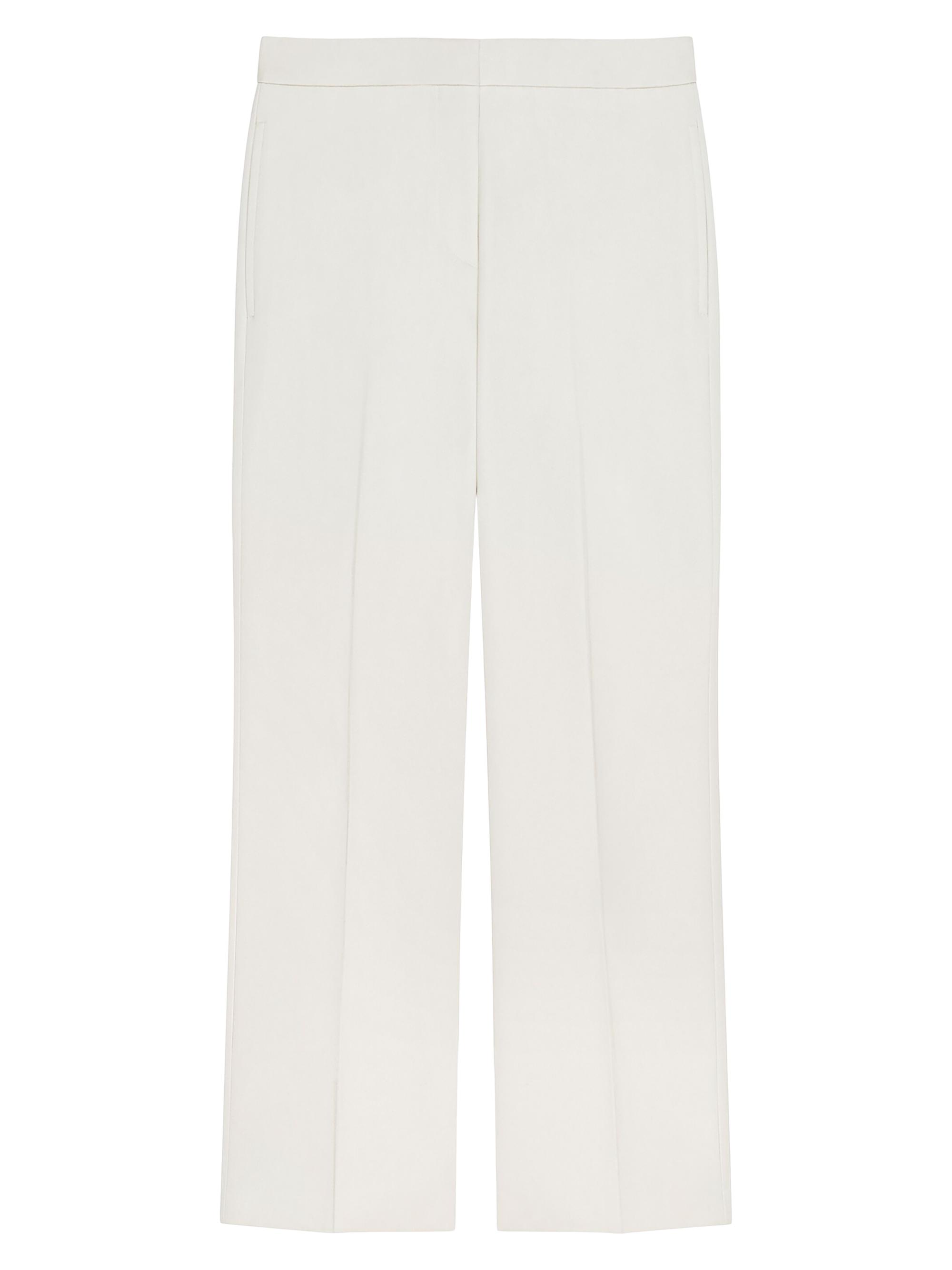 Givenchy Women's Cropped Fit Tailored Pants in Cotton - Eggshell