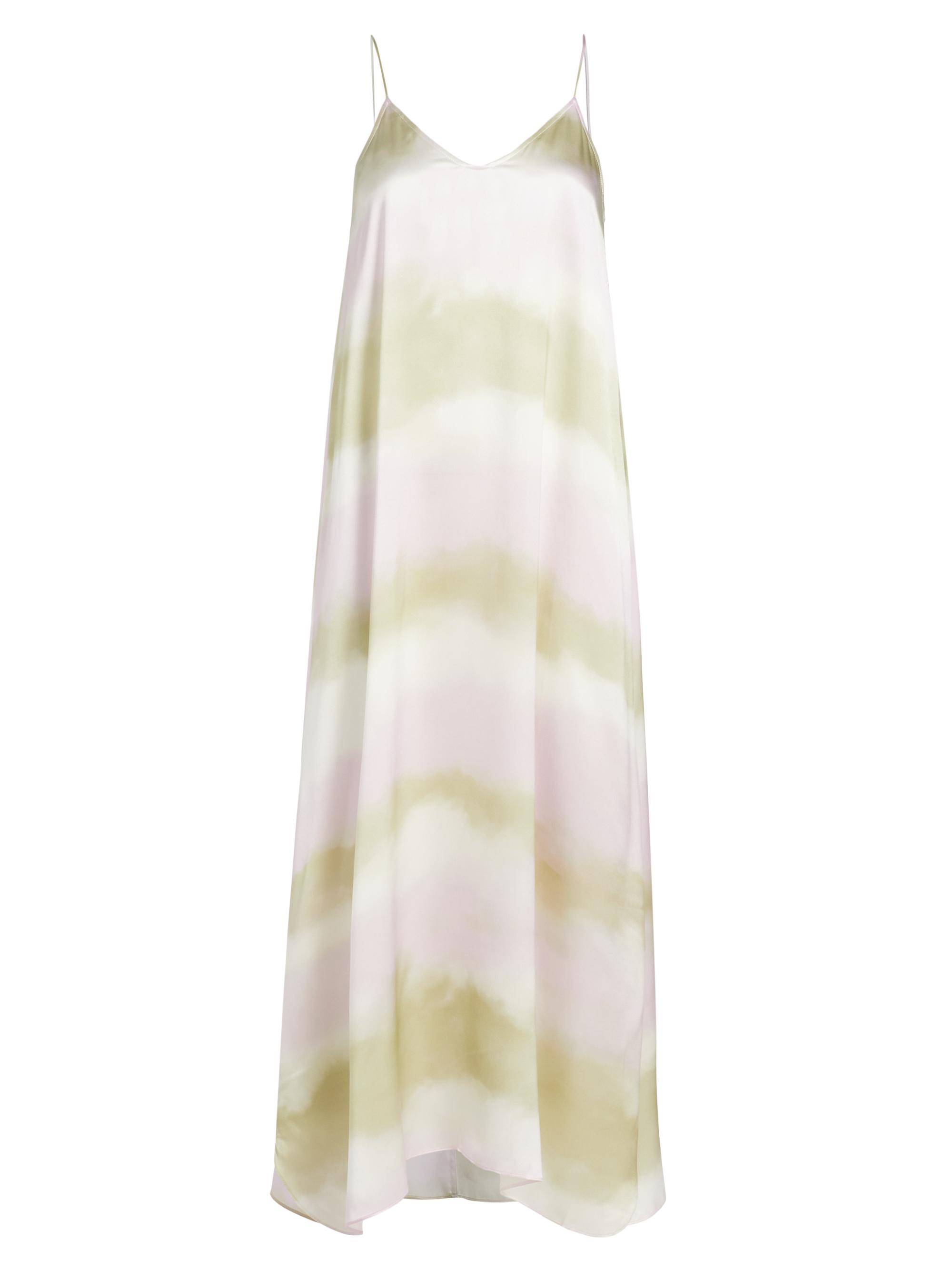 ATM Anthony Thomas Melillo Women's Watercolor Stripe Silk Charmeuse Slip Dress - Watercolor Stripe