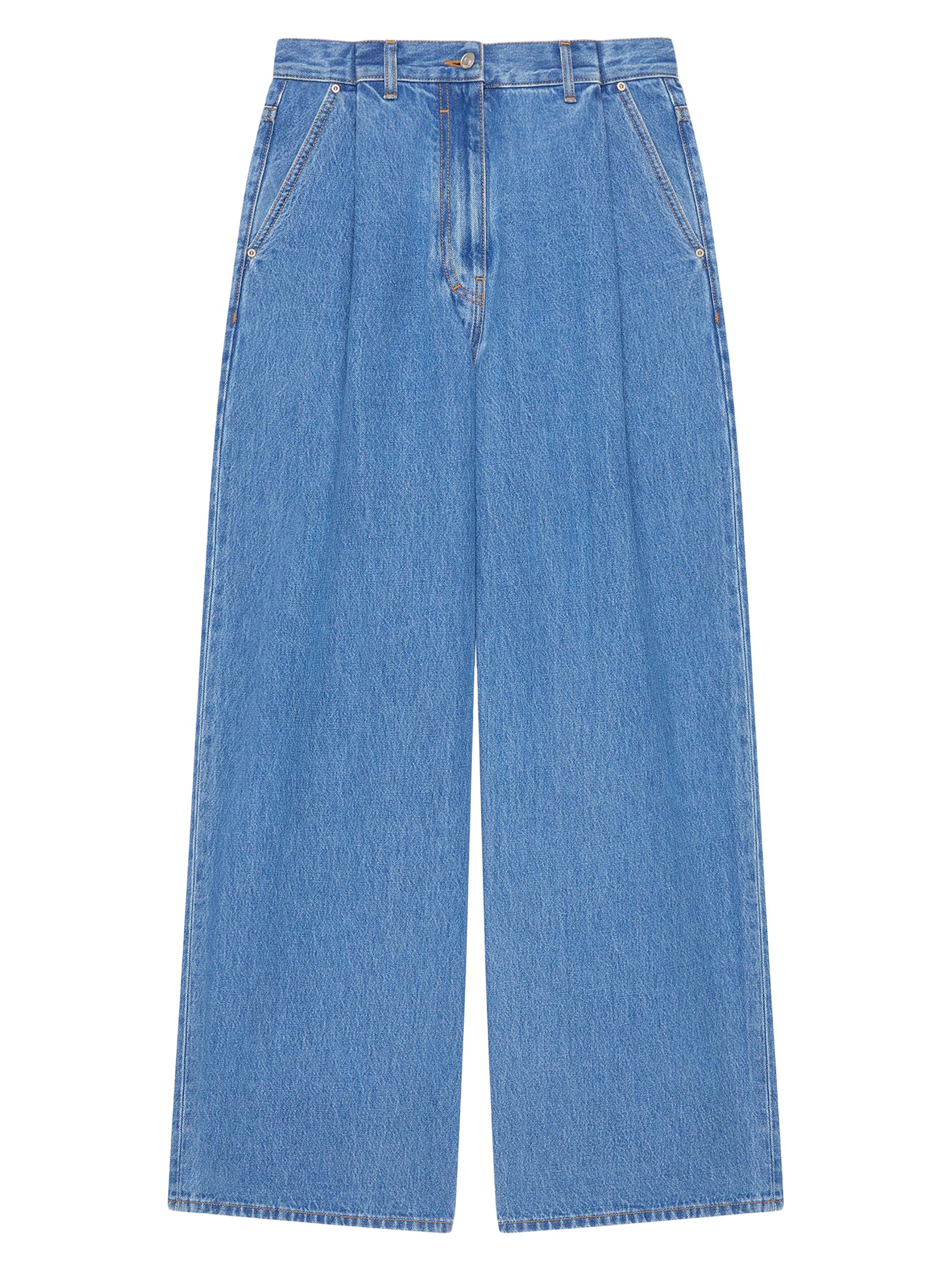 Givenchy Women's Oversized Jeans in Denim - Deep Blue