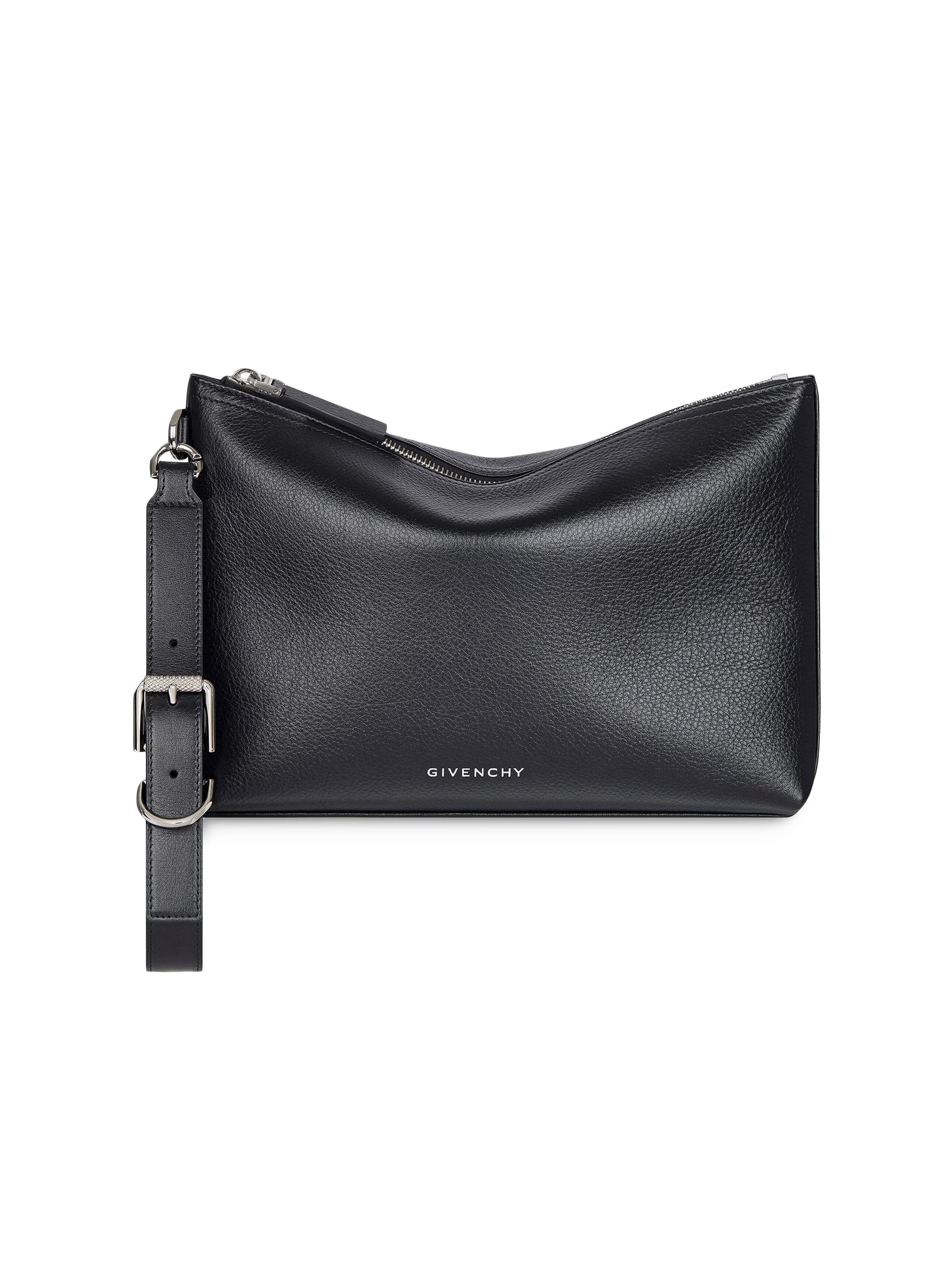 Givenchy Men's Voyou Pouch in Grained Leather - Black