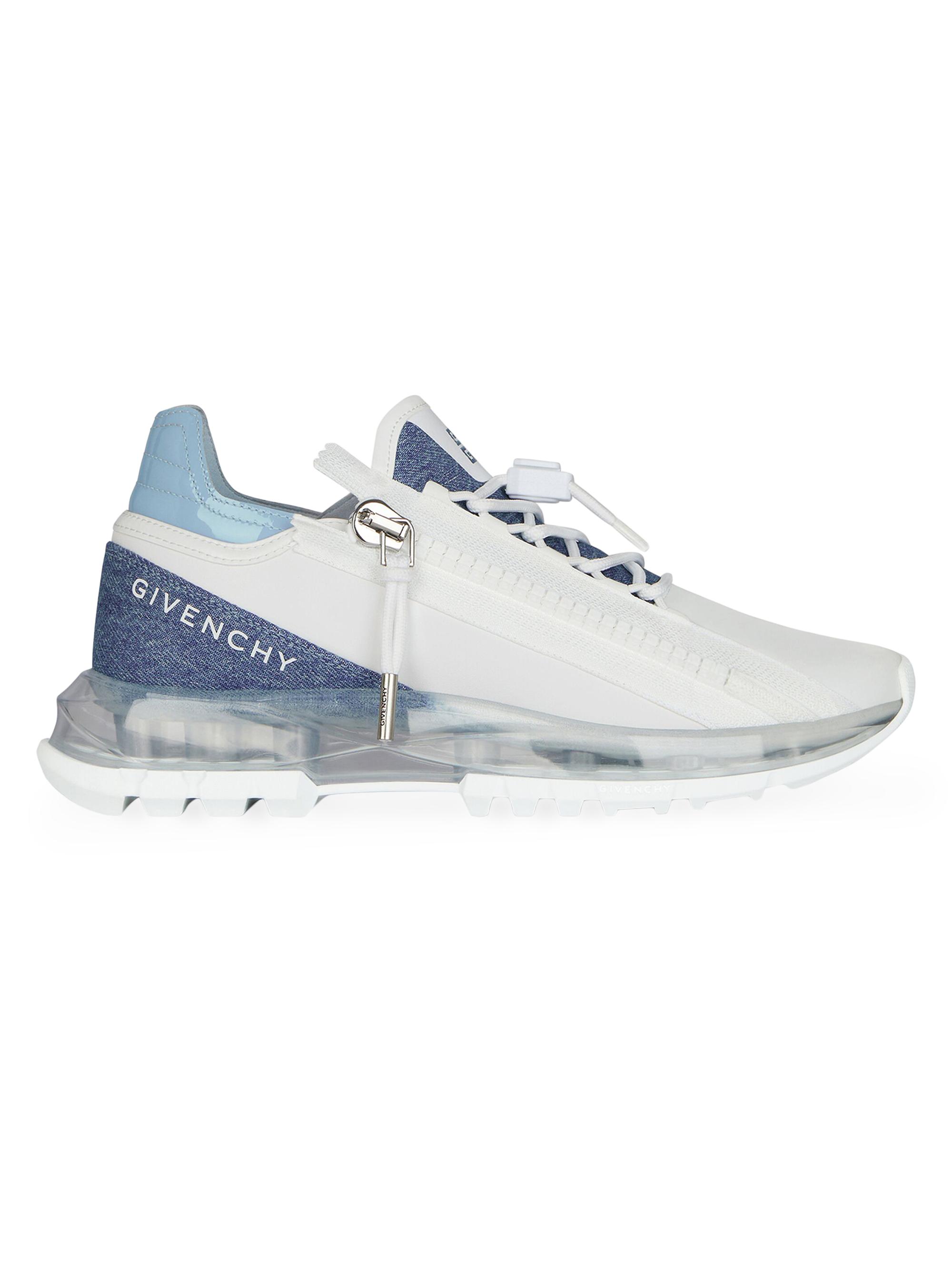 Givenchy Women's Spectre Runner Sneakers in Synthetic Leather and Denim - Denim Blue