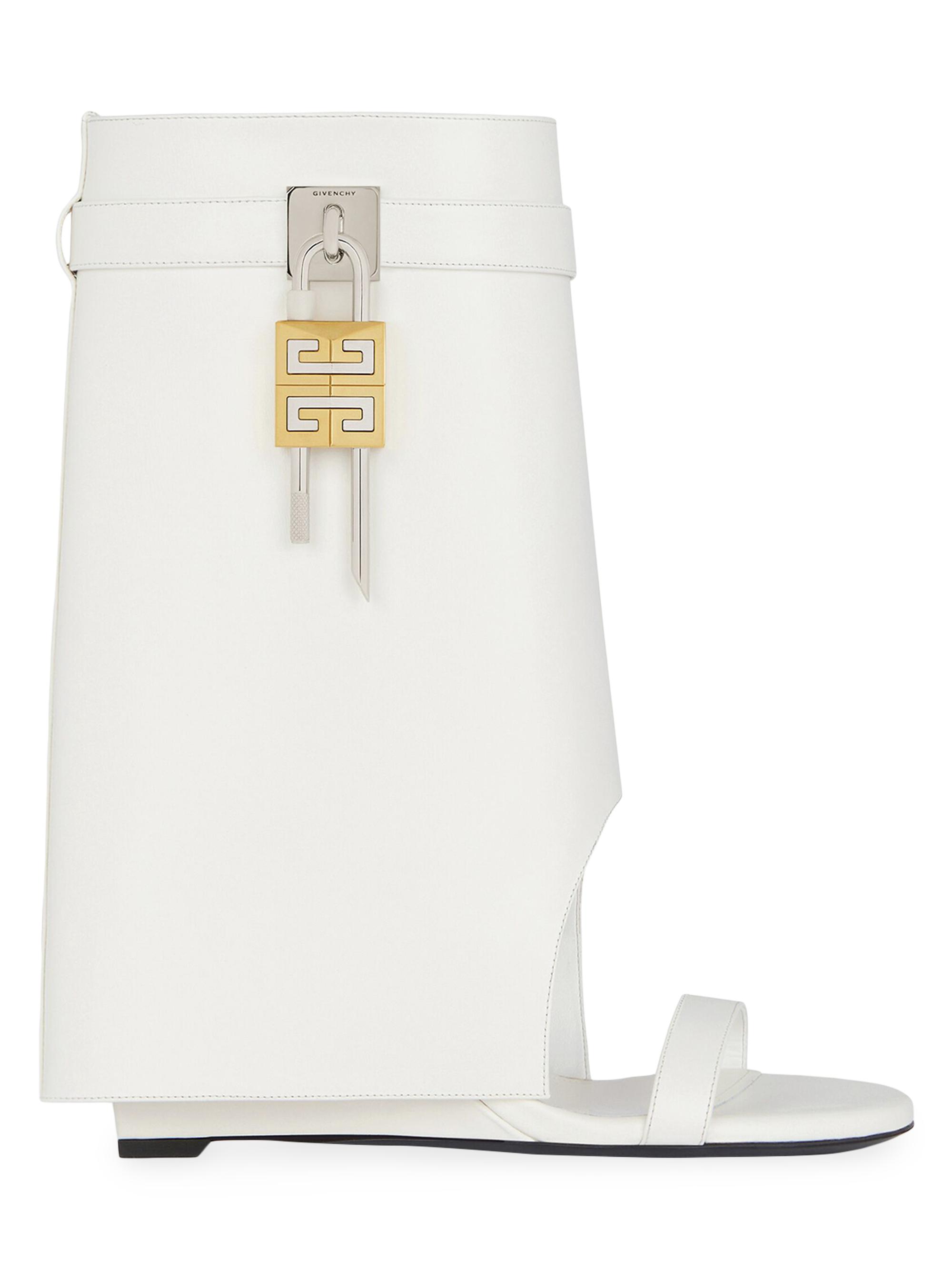 Givenchy Women's Shark Lock Sandal Ankle Boots in Leather -