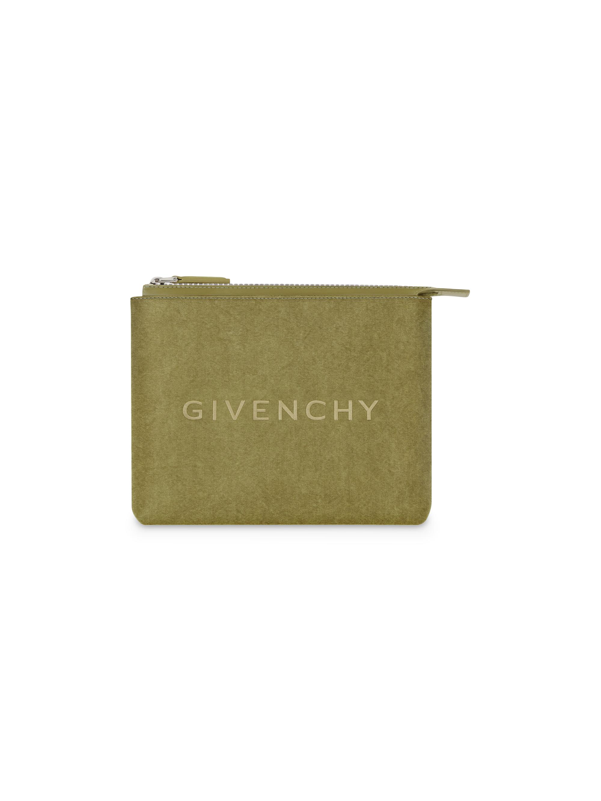 Givenchy Men's Plage Travel Pouch in Canvas - Khaki