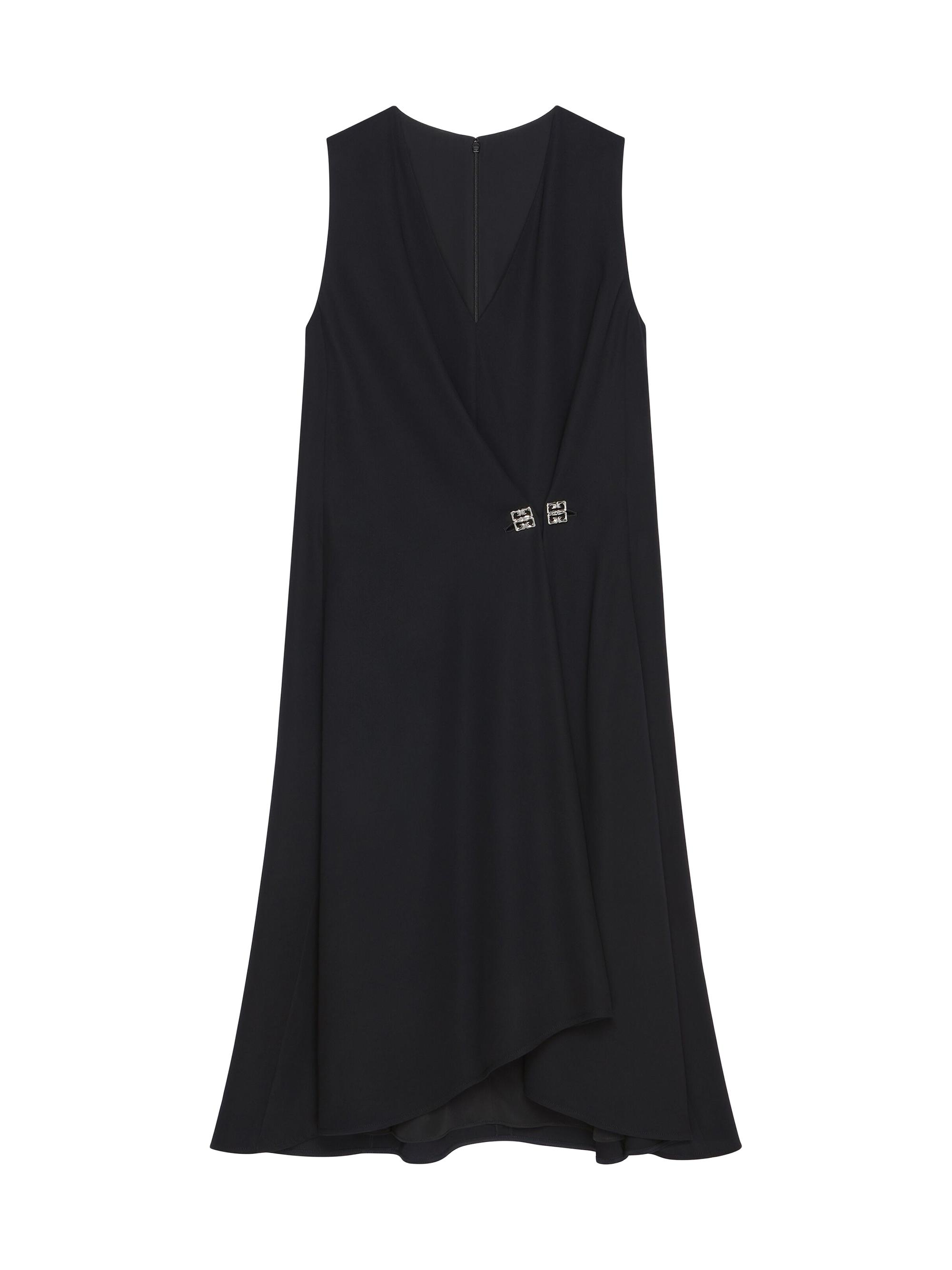 Givenchy Women's Dress with 4G Detail and Pleated - Black
