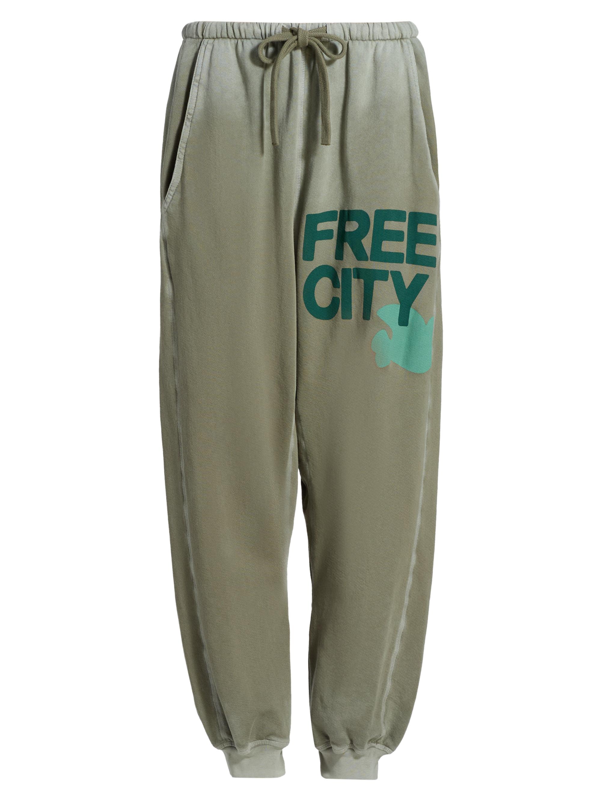 Freecity Logo Cotton Crop Sweatpants | Saks Fifth Avenue