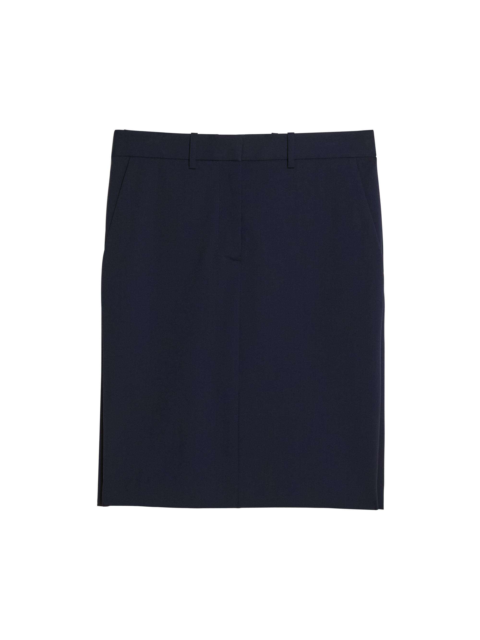 Helmut Lang Women's Wool Pencil Skirt - Navy