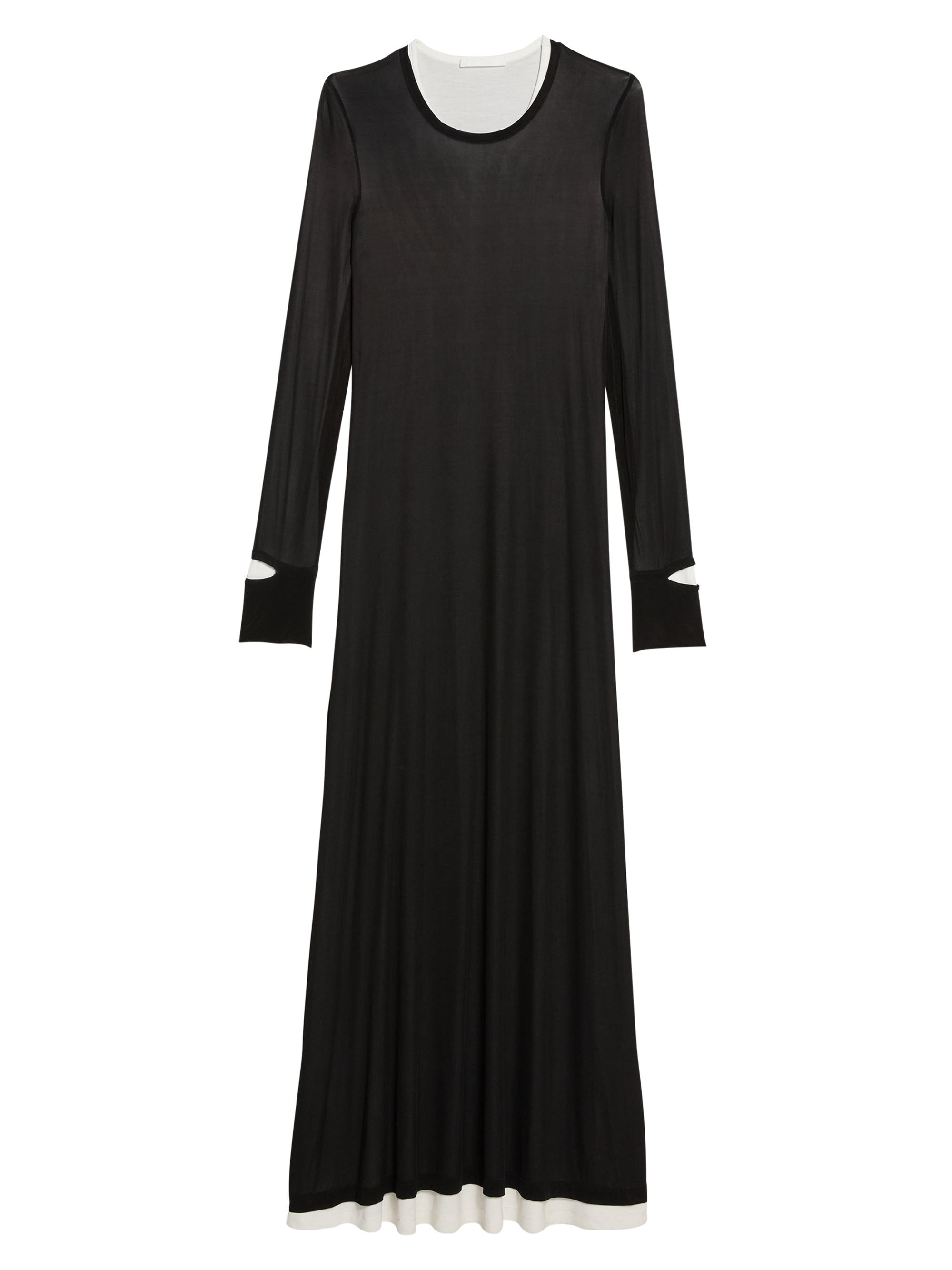 Helmut Lang Draped Velvet Maxi Dress | Saks Fifth Avenue