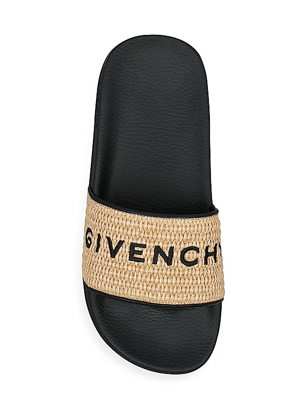 Shop Givenchy Slide Flat Sandals in Raffia | Saks Fifth Avenue Shop Givenchy Slide Flat Sandals in Raffia | Saks Fifth Avenue