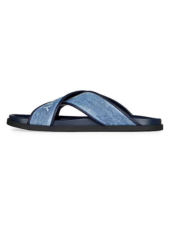 Shop Givenchy G Plage Flat Sandals in Denim | Saks Fifth Avenue Shop Givenchy G Plage Flat Sandals in Denim | Saks Fifth Avenue