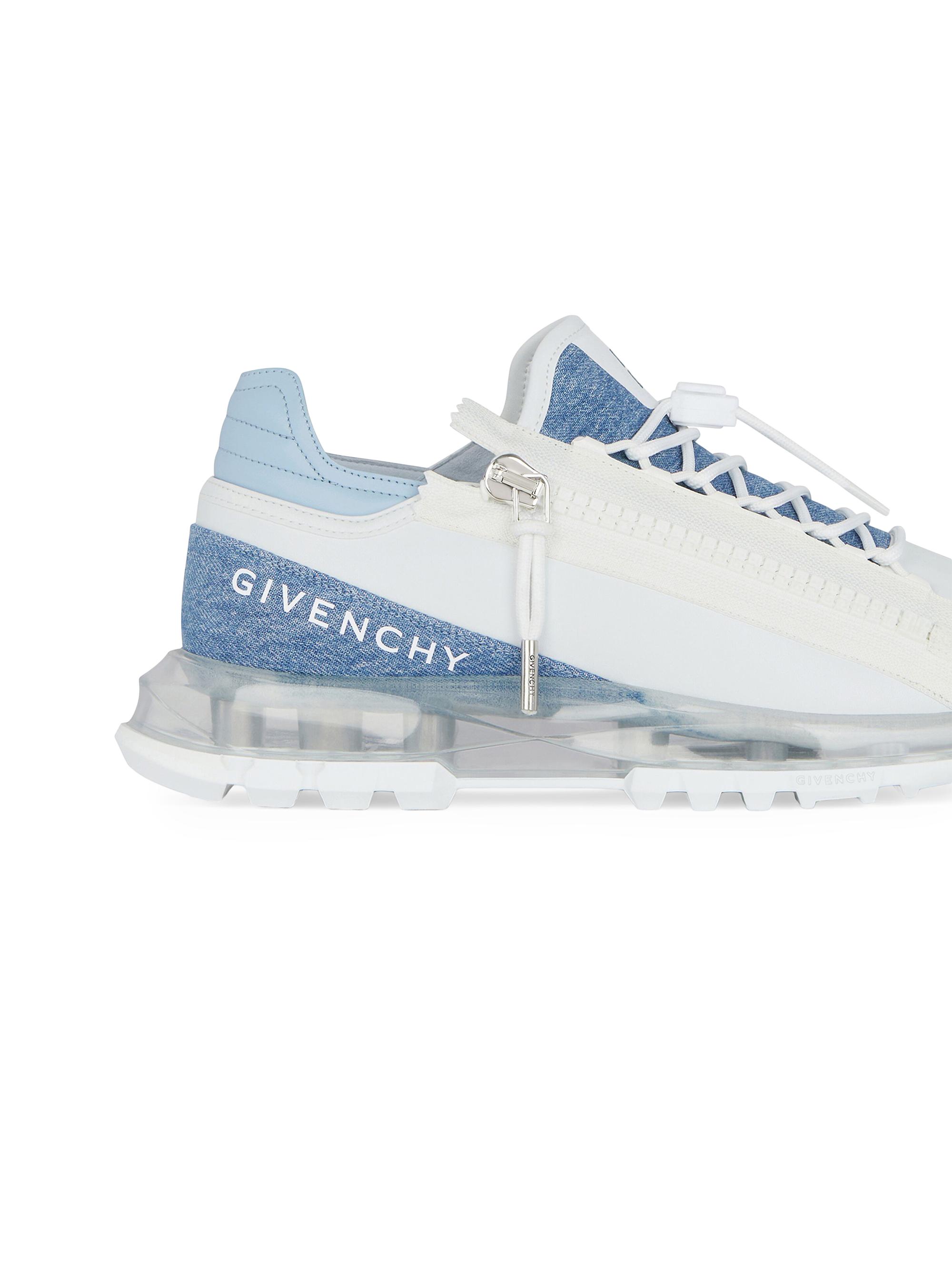 Givenchy Spectre Runner Sneakers in Synthetic Leather and Denim