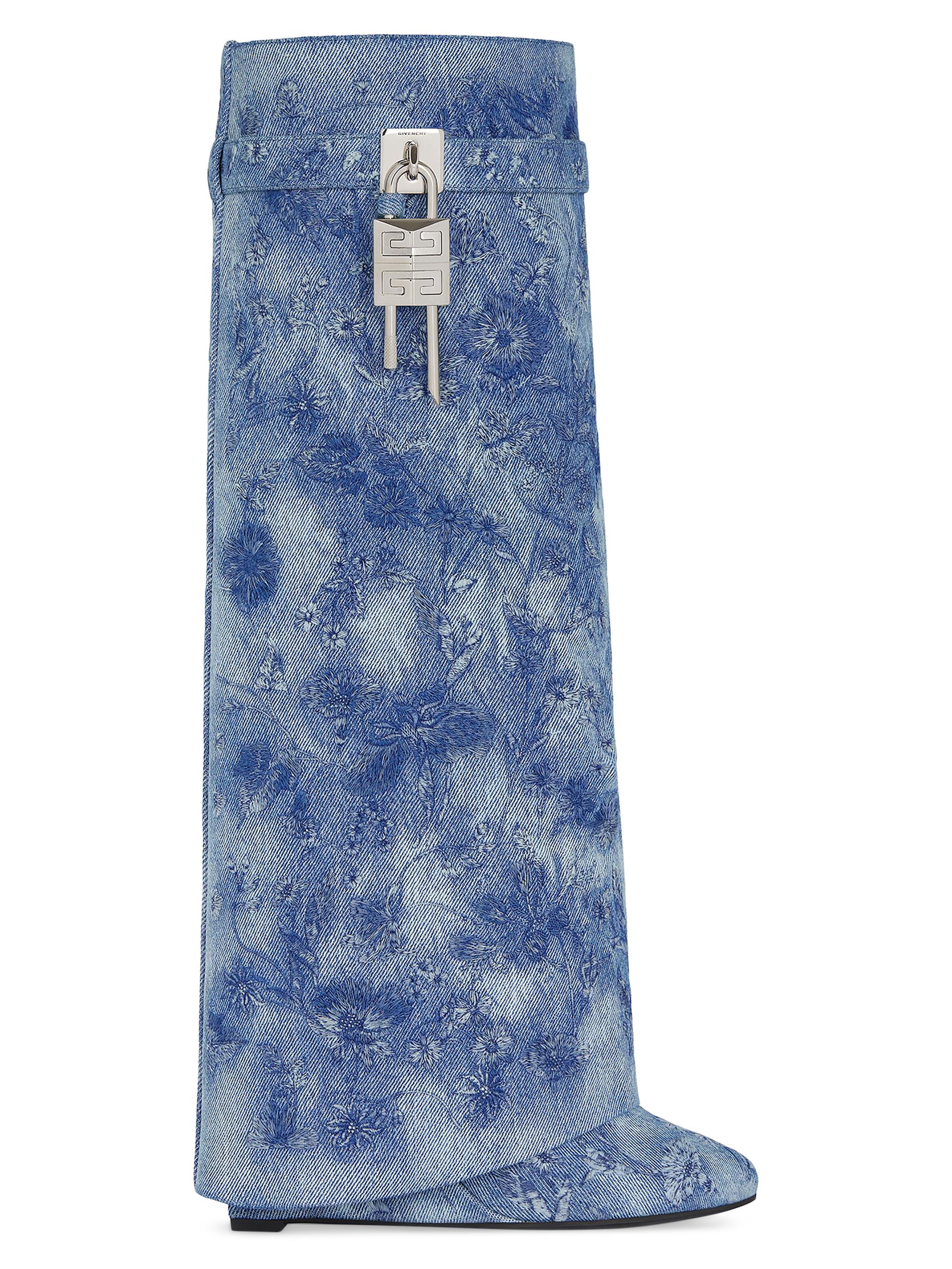 Givenchy Women's Shark Lock Boots - Medium Blue