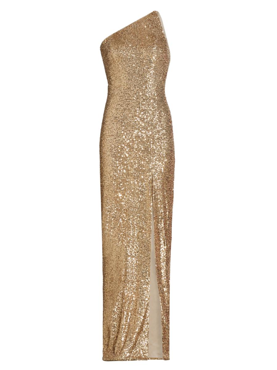Pamella Roland Sequin One-Shoulder Gown | Saks Fifth Avenue