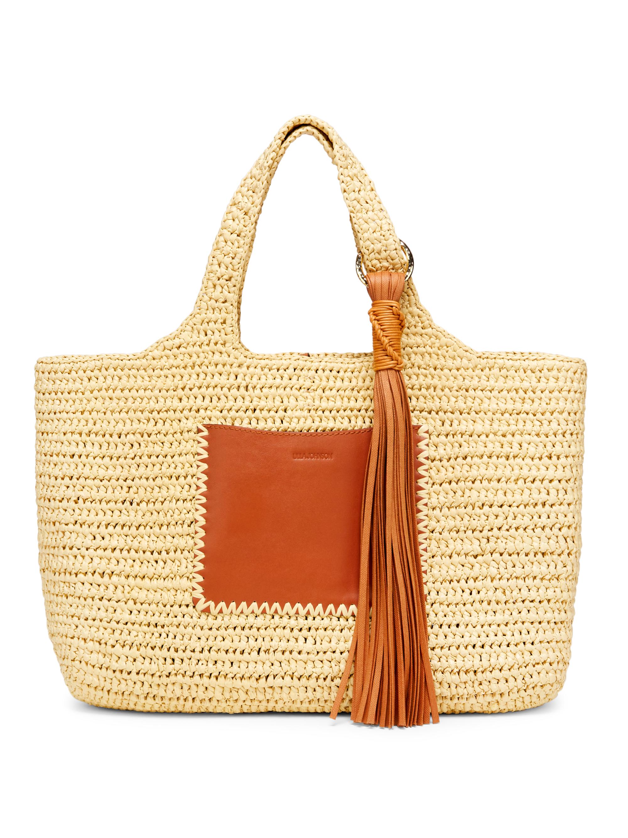 Ulla Johnson Women's Kamari Raffia Tote Bag - Natural