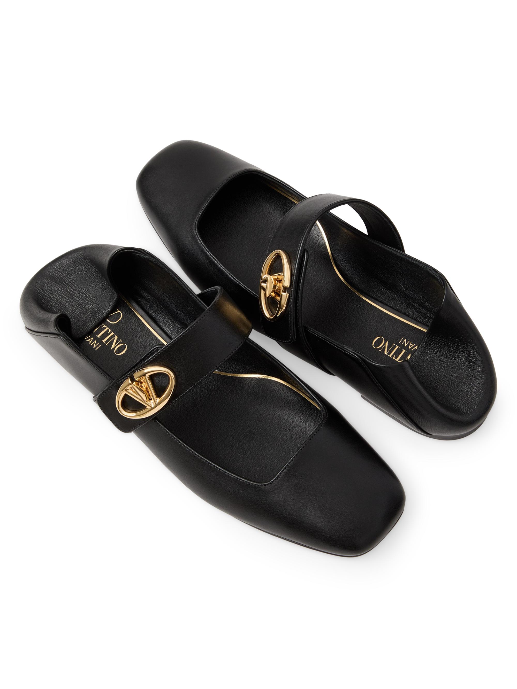 Valentino Garavani VLogo Locker Mary Jane Ballerina Flats | Saks